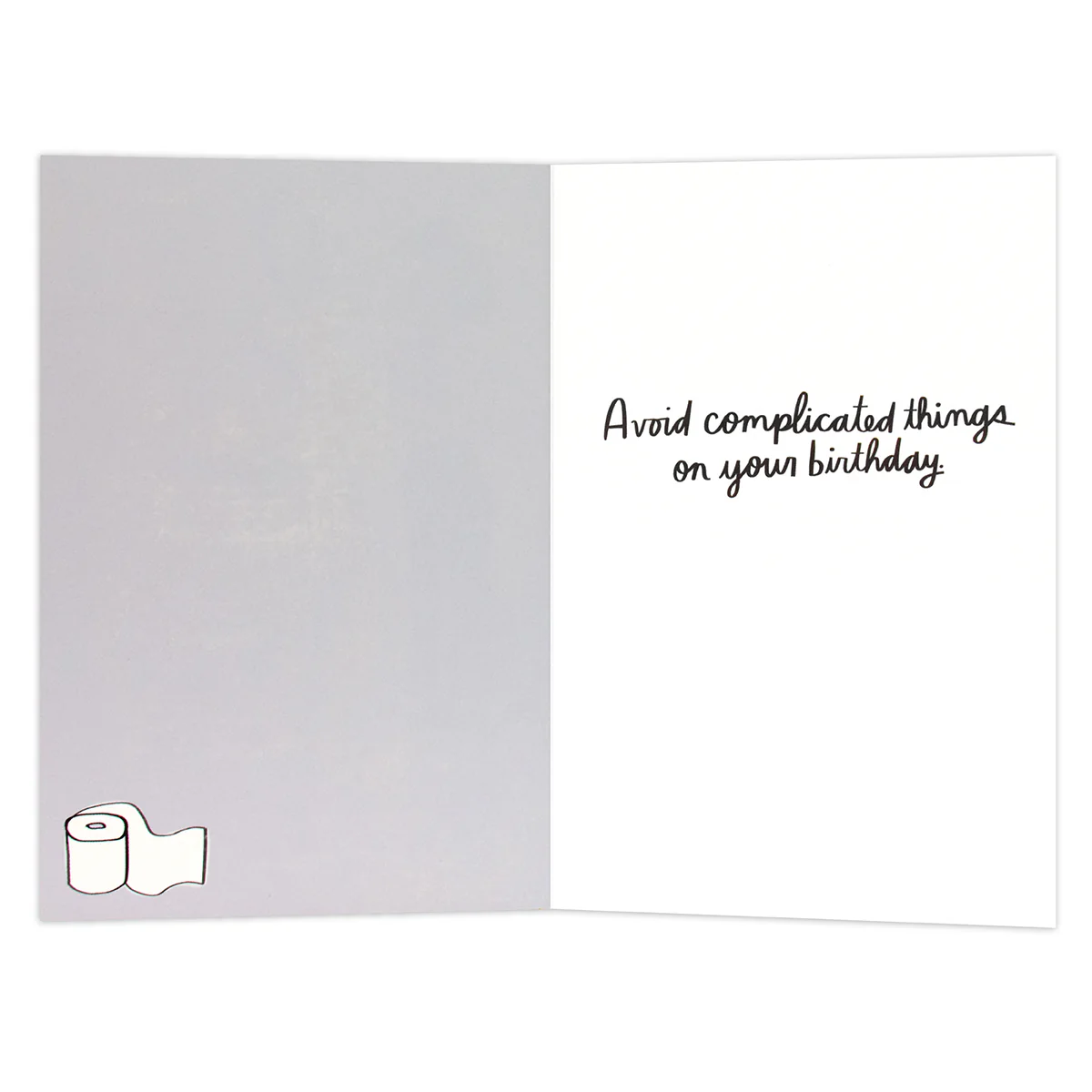 Hallmark Shoebox Birthday Card - Avoid Complicated Things - Image 2