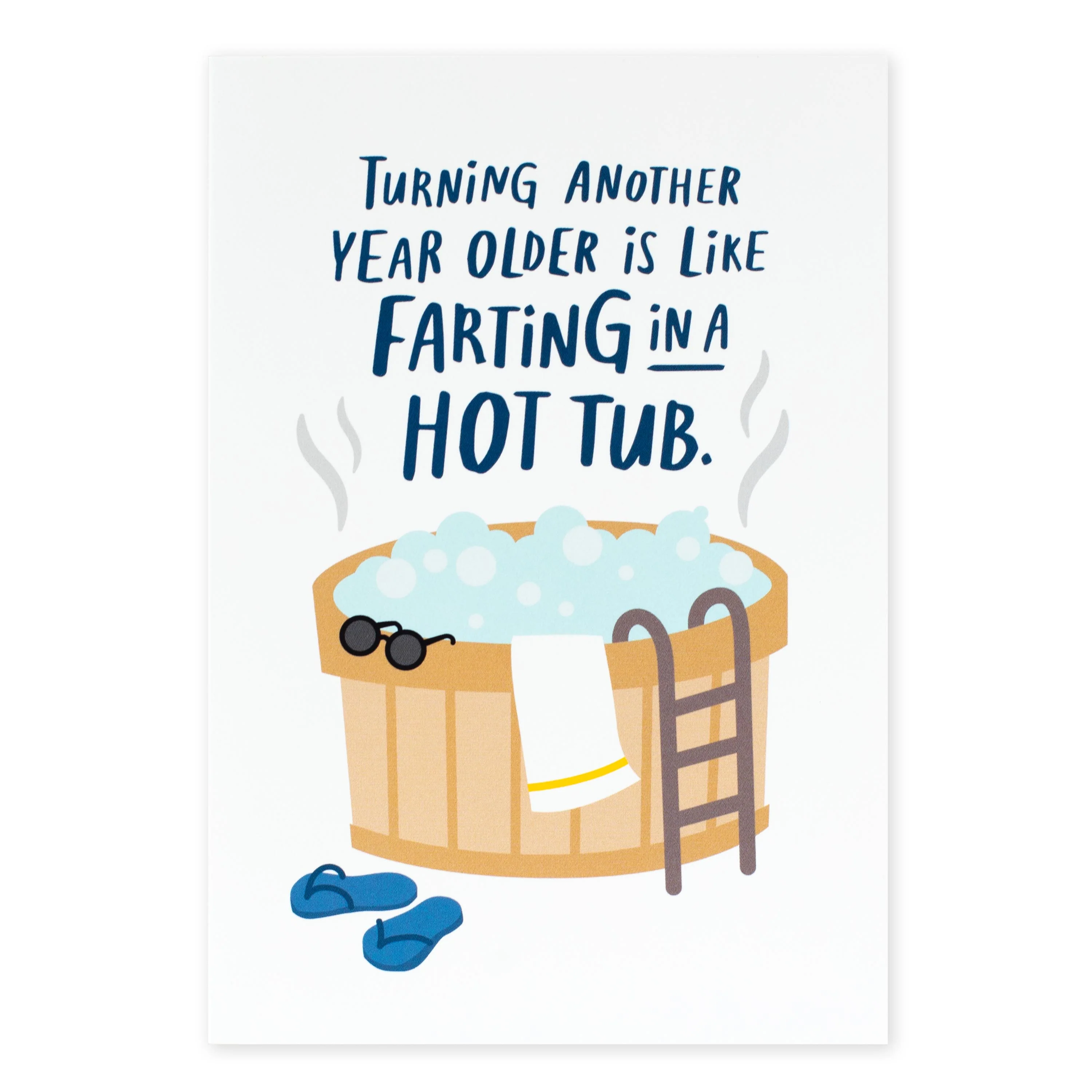 Hallmark Shoebox Birthday Card - Farting In A Hot Tub