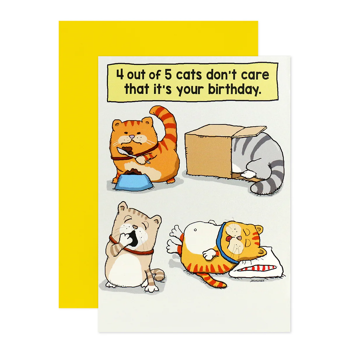 Hallmark Shoebox Birthday Card - 4 out of 5 Cats - Image 3