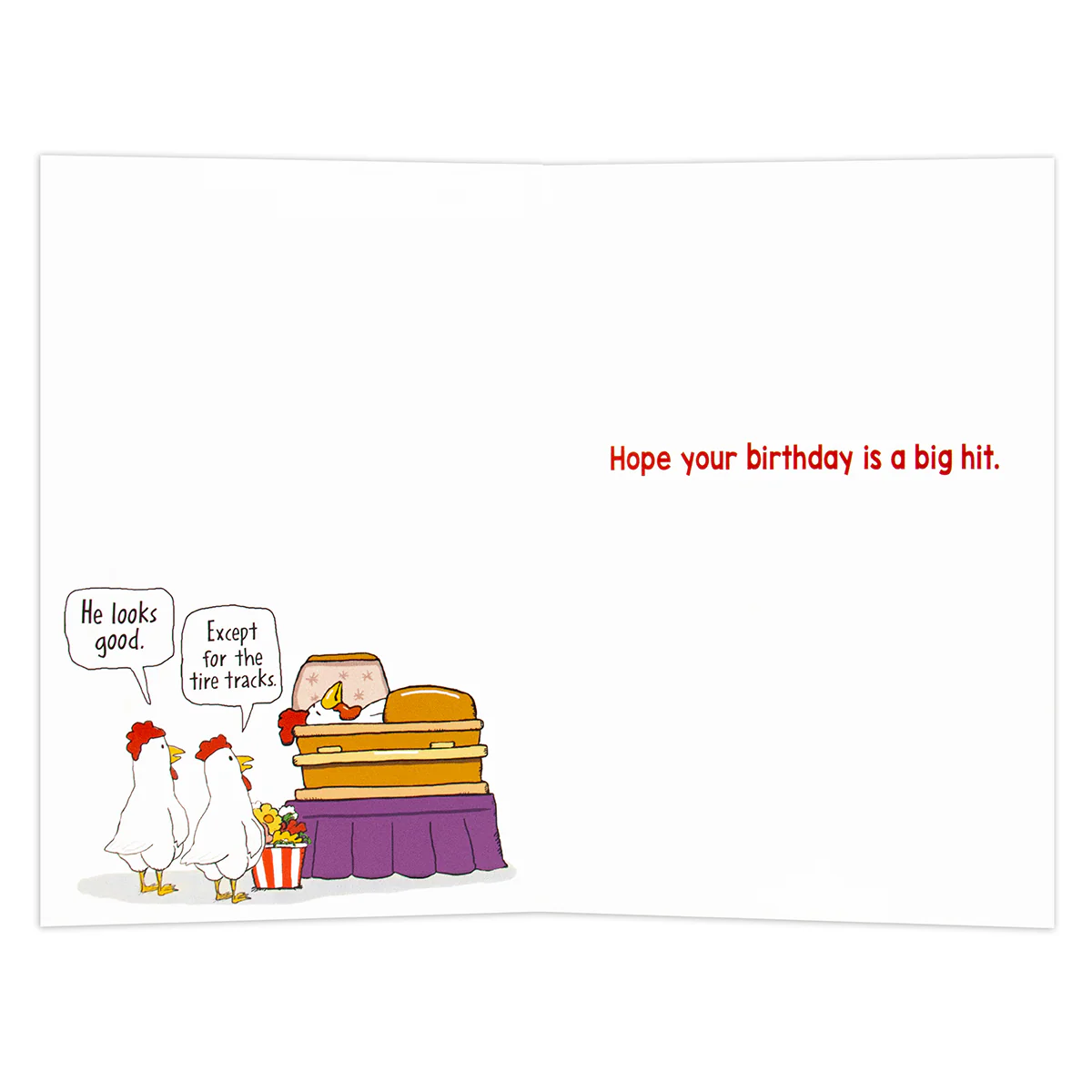 Hallmark Shoebox Birthday Card - Chicken Funeral - Image 2
