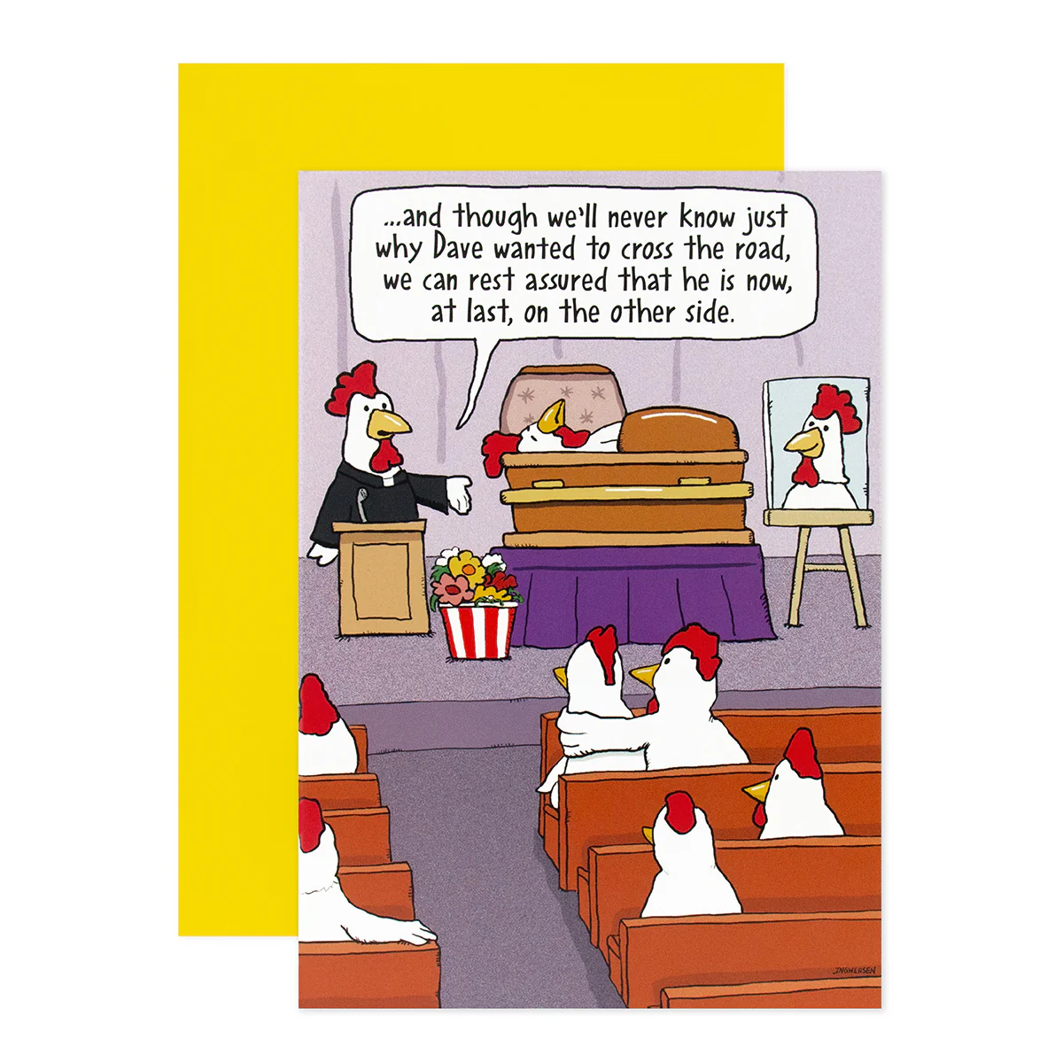 Hallmark Shoebox Birthday Card - Chicken Funeral - Image 3