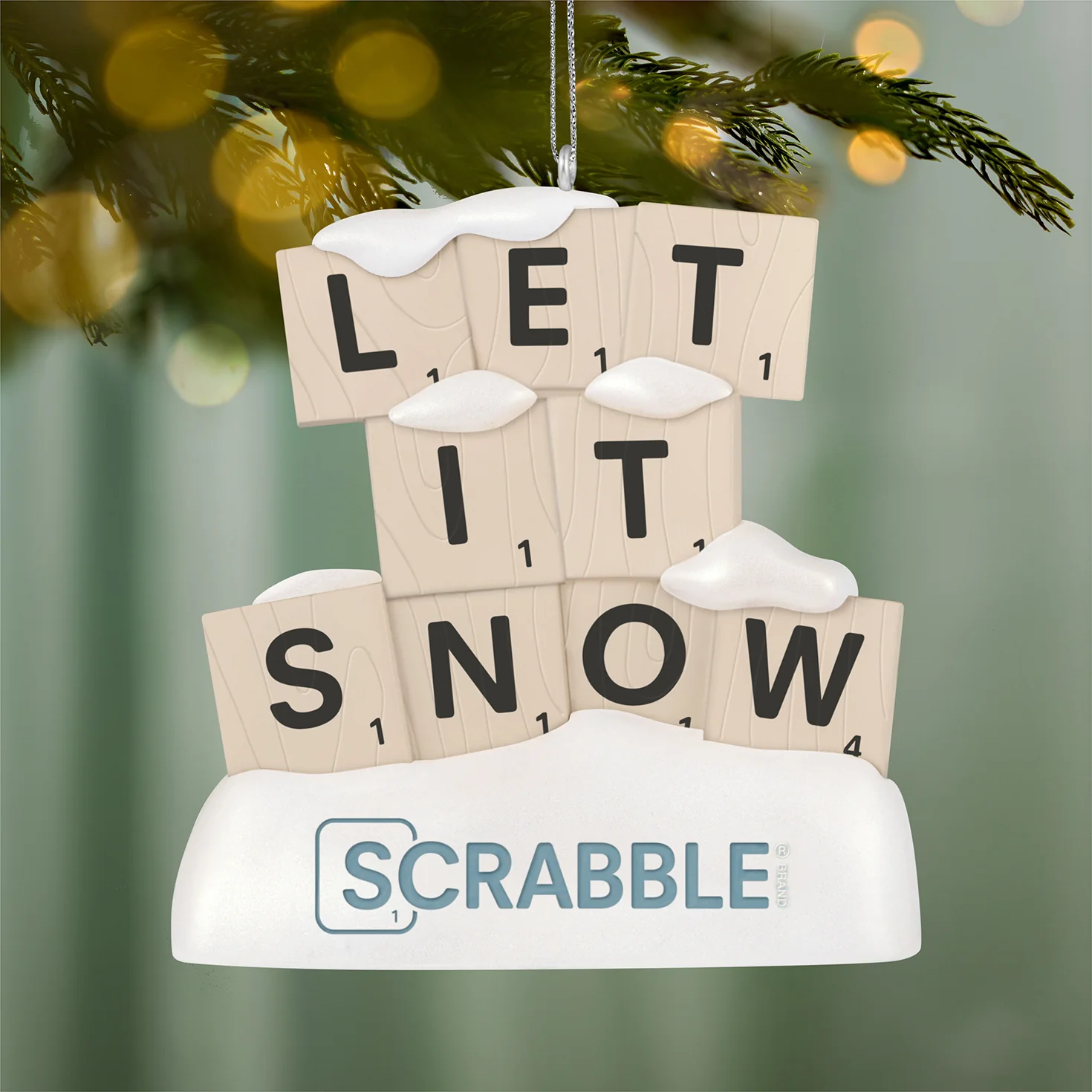 Hasbro® Scrabble Let It Snow — 2026 Hallmark Keepsake Christmas Ornament - Image 3