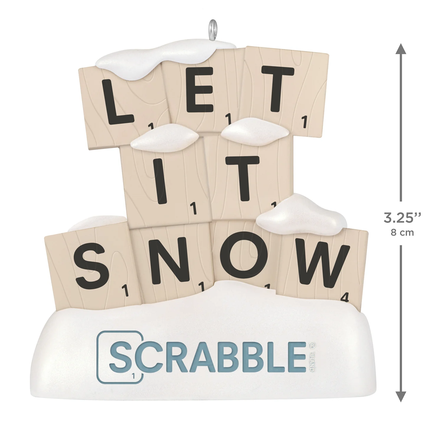 Hasbro® Scrabble Let It Snow — 2026 Hallmark Keepsake Christmas Ornament - Image 6