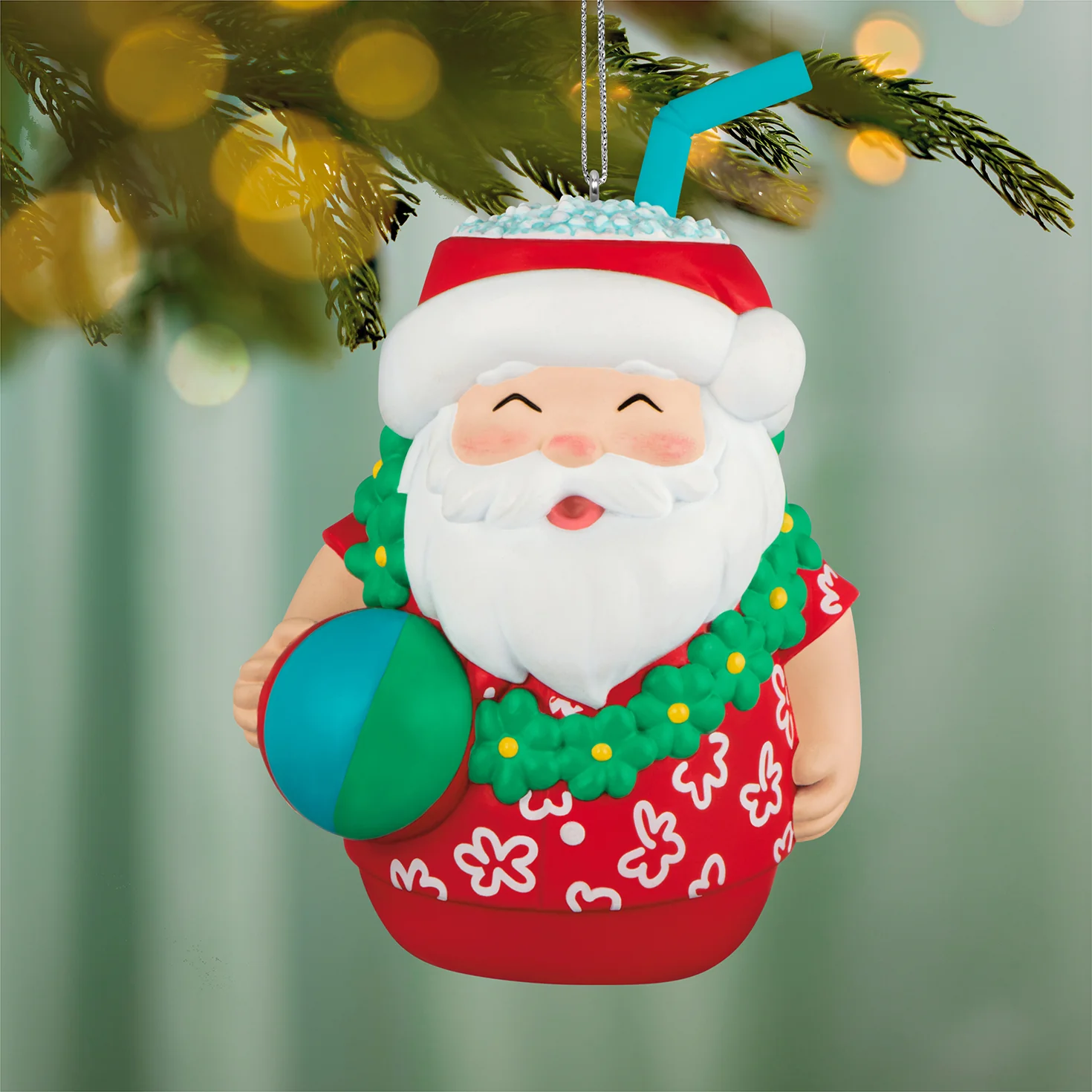 Seasons Tiki-ngs Santa — 2026 Hallmark Keepsake Christmas Ornament - Image 2