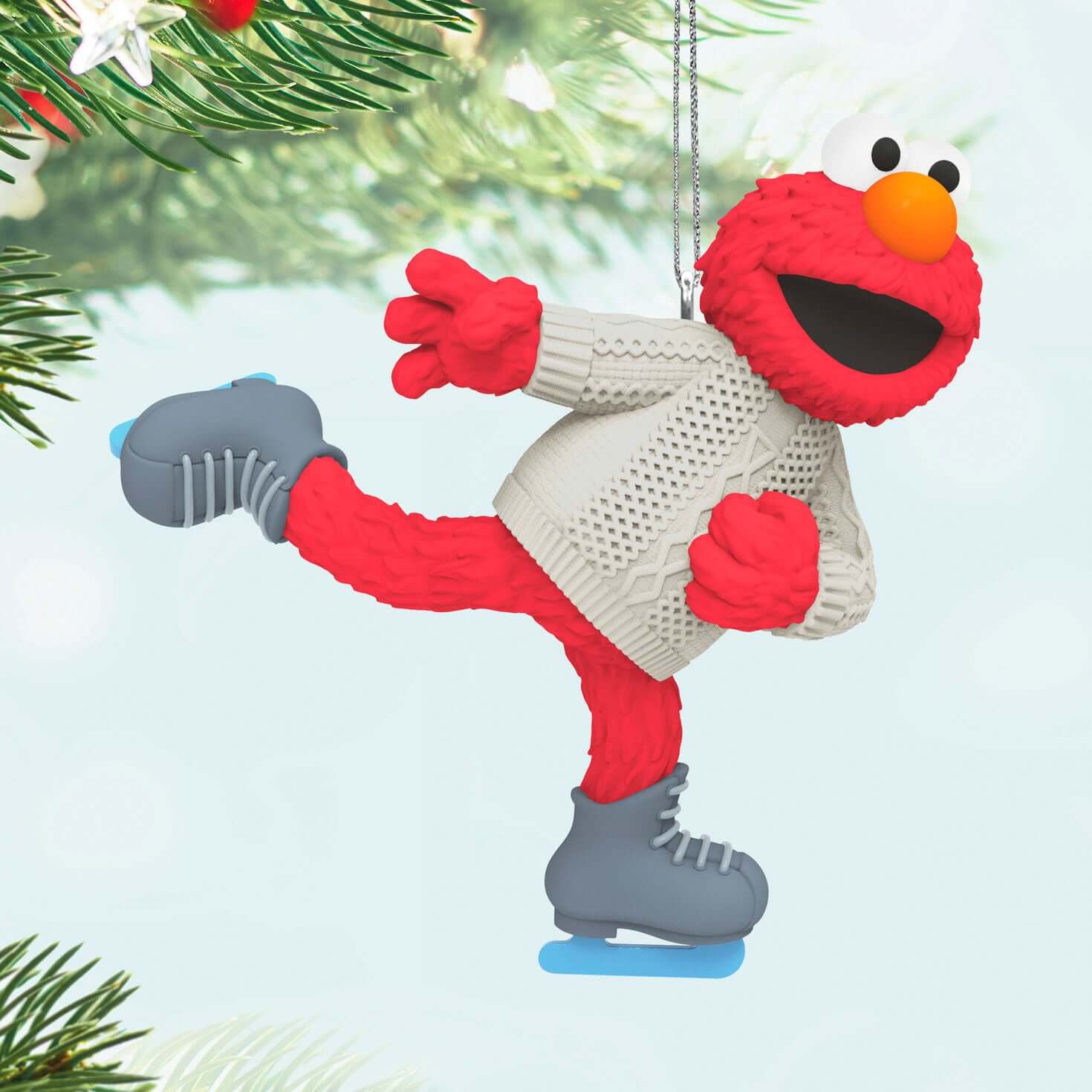 Sesame Street® Skating With Elmo — 2025 Hallmark Keepsake Christmas Ornament - Image 2