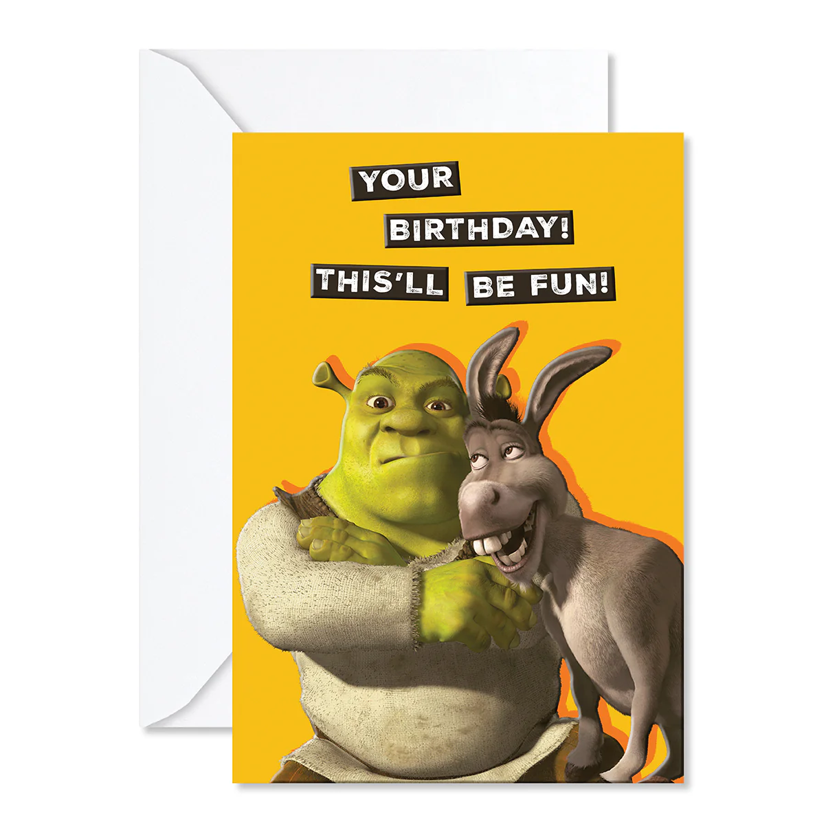 Shrek Birthday Greeting Card - Shrek & Donkey - Image 3