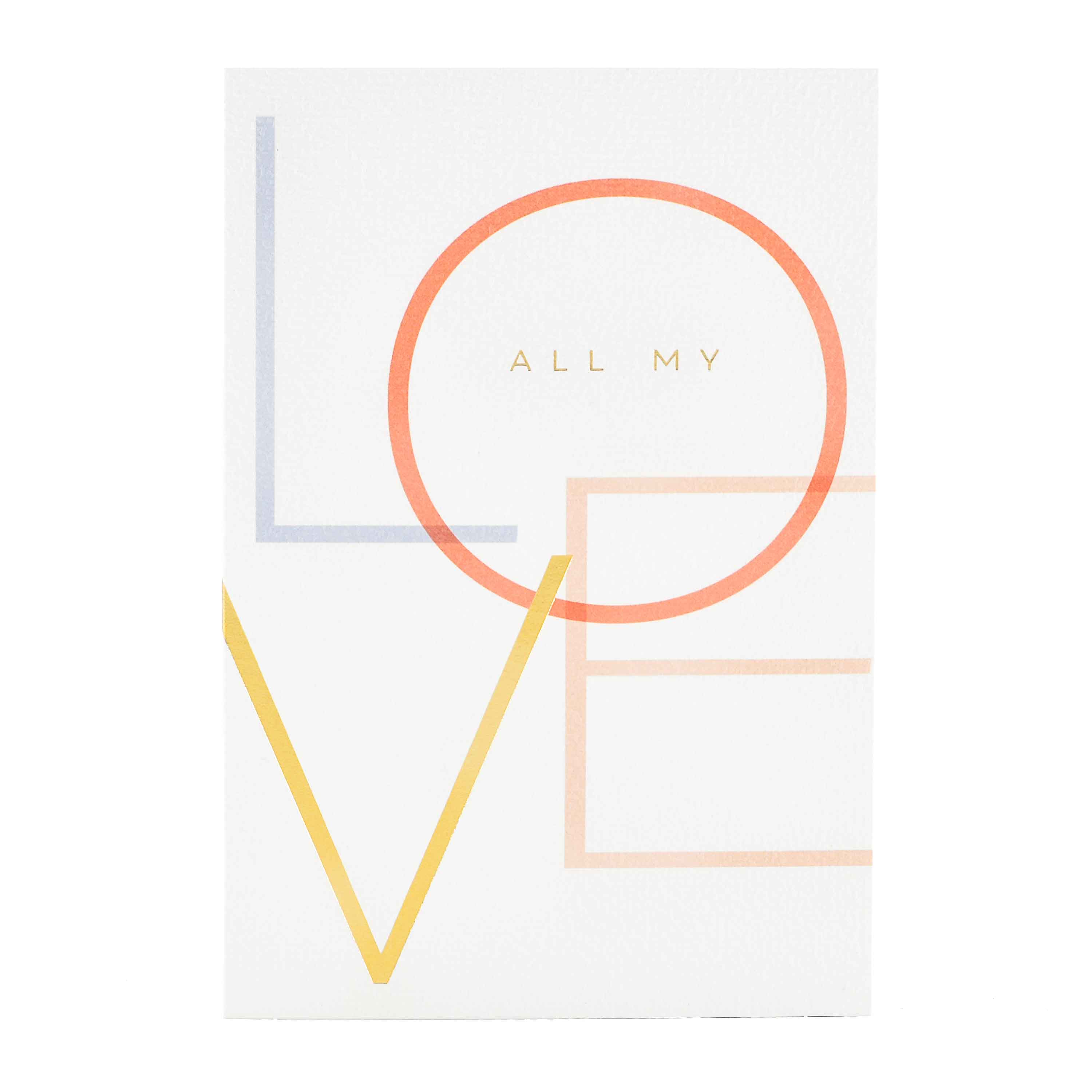 Signature Studio Love Greeting Card - All My Love