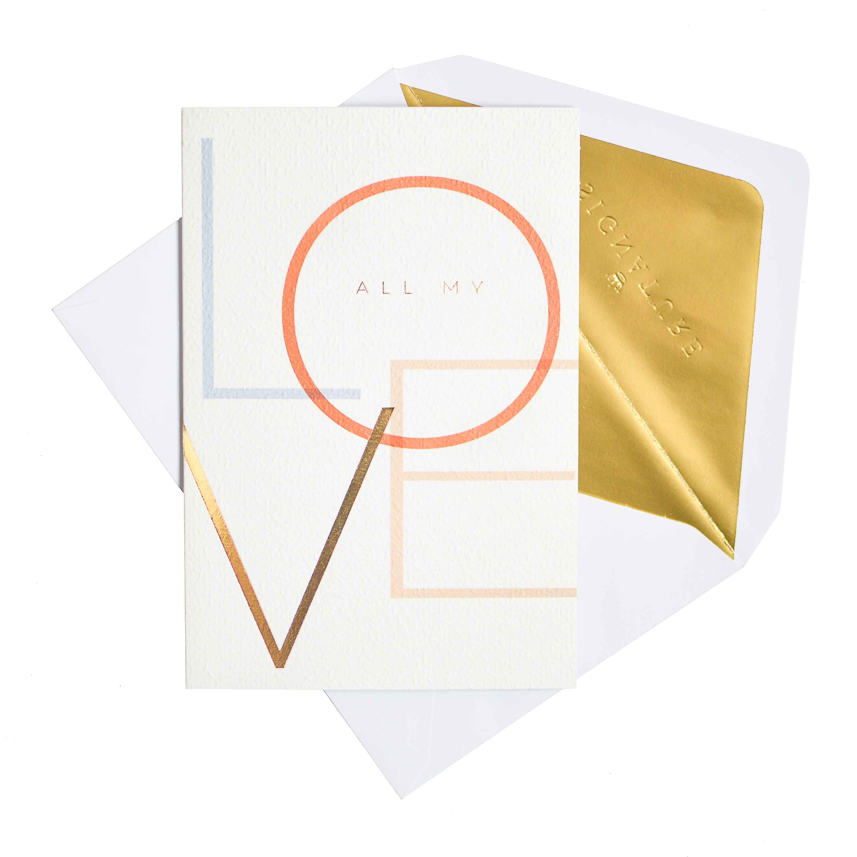 Signature Studio Love Greeting Card - All My Love - Image 3