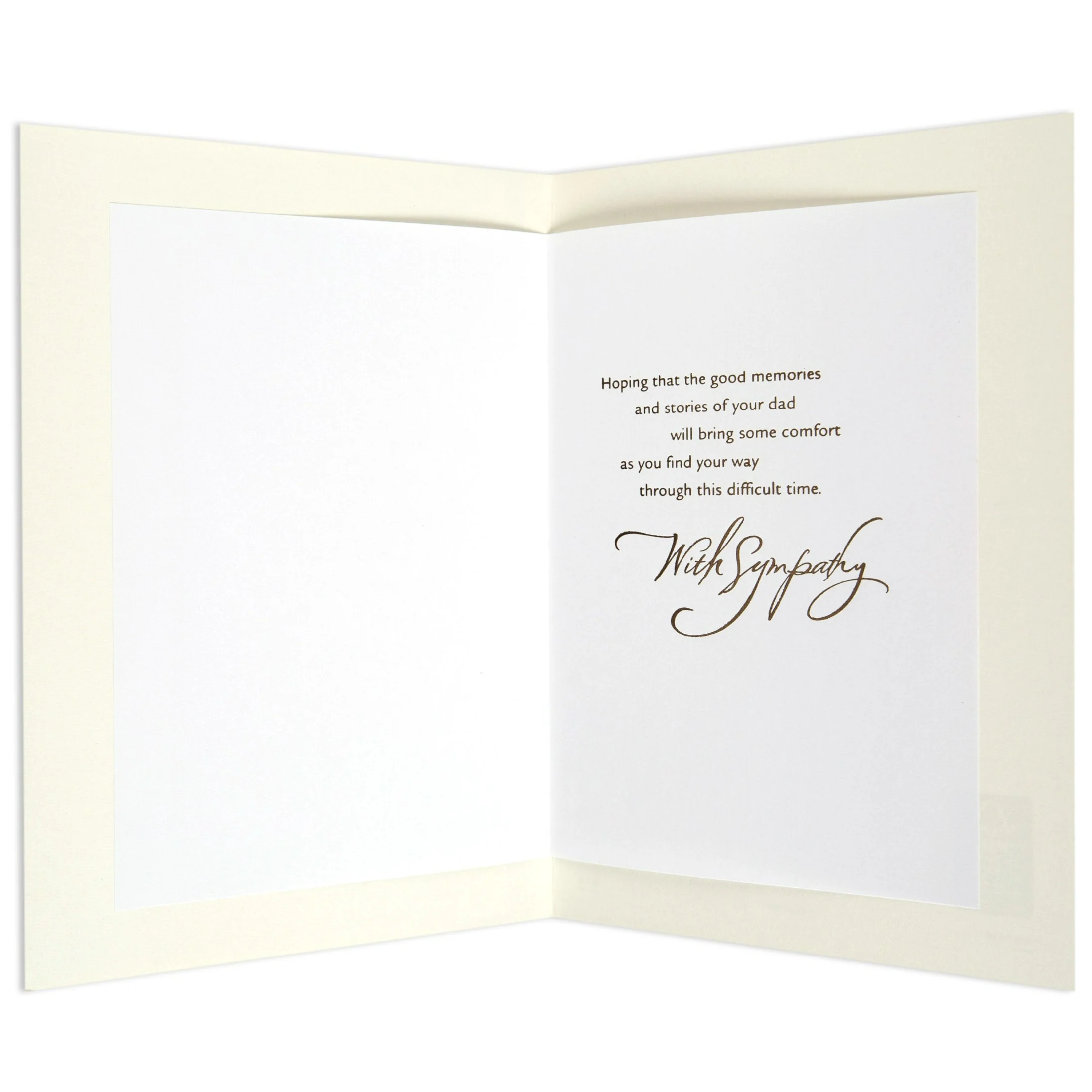 Simple & Elegant Sympathy Card For Loss of Dad - Image 2