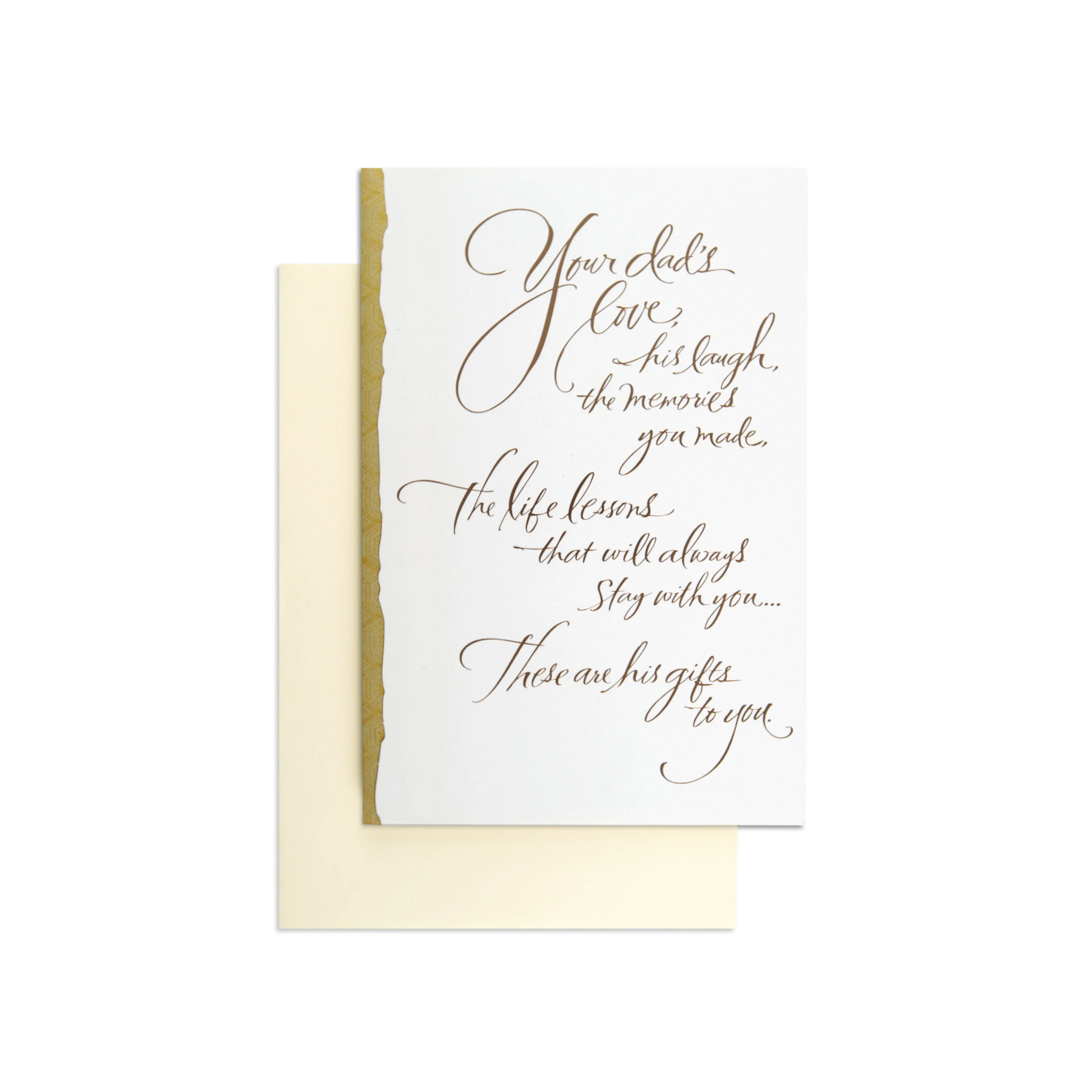 Simple & Elegant Sympathy Card For Loss of Dad - Image 3