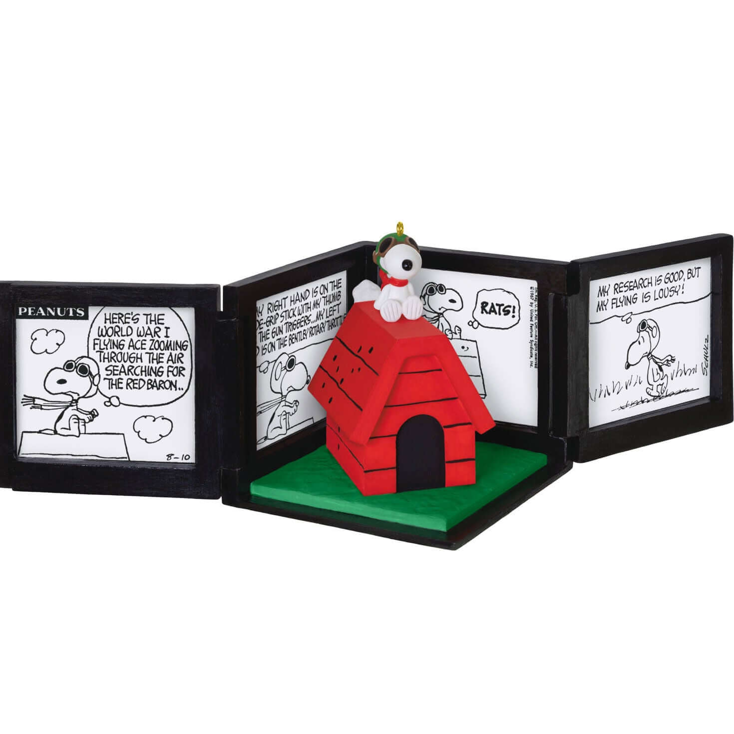 Peanuts® 75th Anniversary, Snoopy as The Flying Ace Musical Ornament — 2025 Hallmark Keepsake Christmas Ornament - Image 4