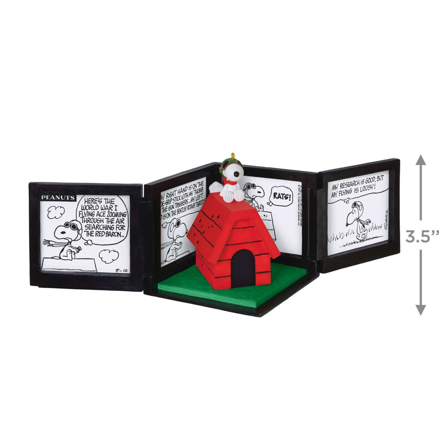 Peanuts® 75th Anniversary, Snoopy as The Flying Ace Musical Ornament — 2025 Hallmark Keepsake Christmas Ornament - Image 6