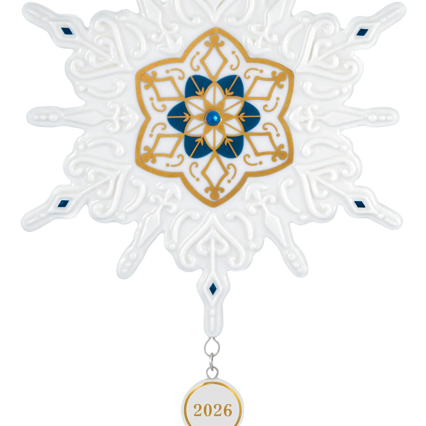 Snowflake 2026, Porcelain — 2026 Hallmark Keepsake Christmas Ornament - Image 4