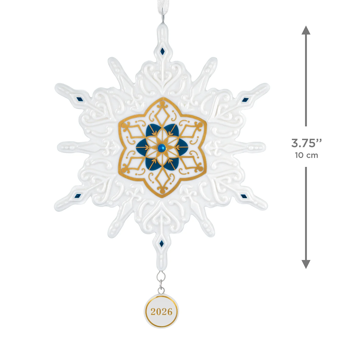 Snowflake 2026, Porcelain — 2026 Hallmark Keepsake Christmas Ornament - Image 6