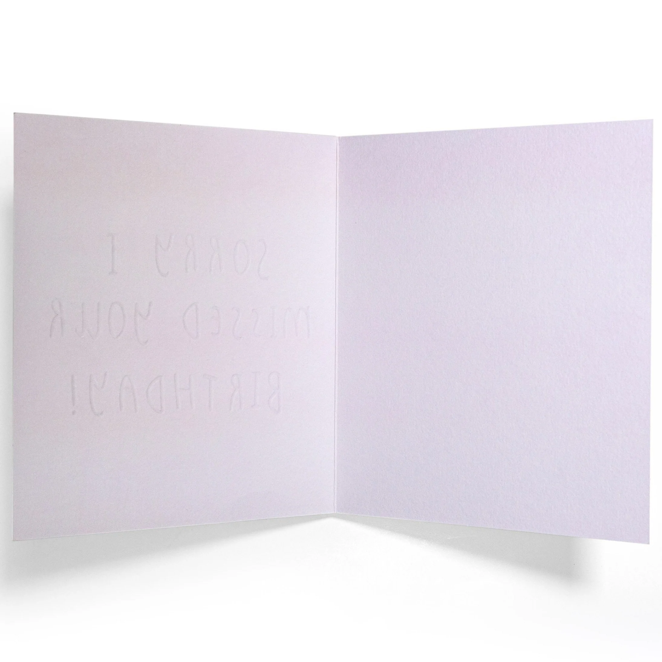 Sorry I Missed Your Birthday Pastel Flowers Card - Image 2