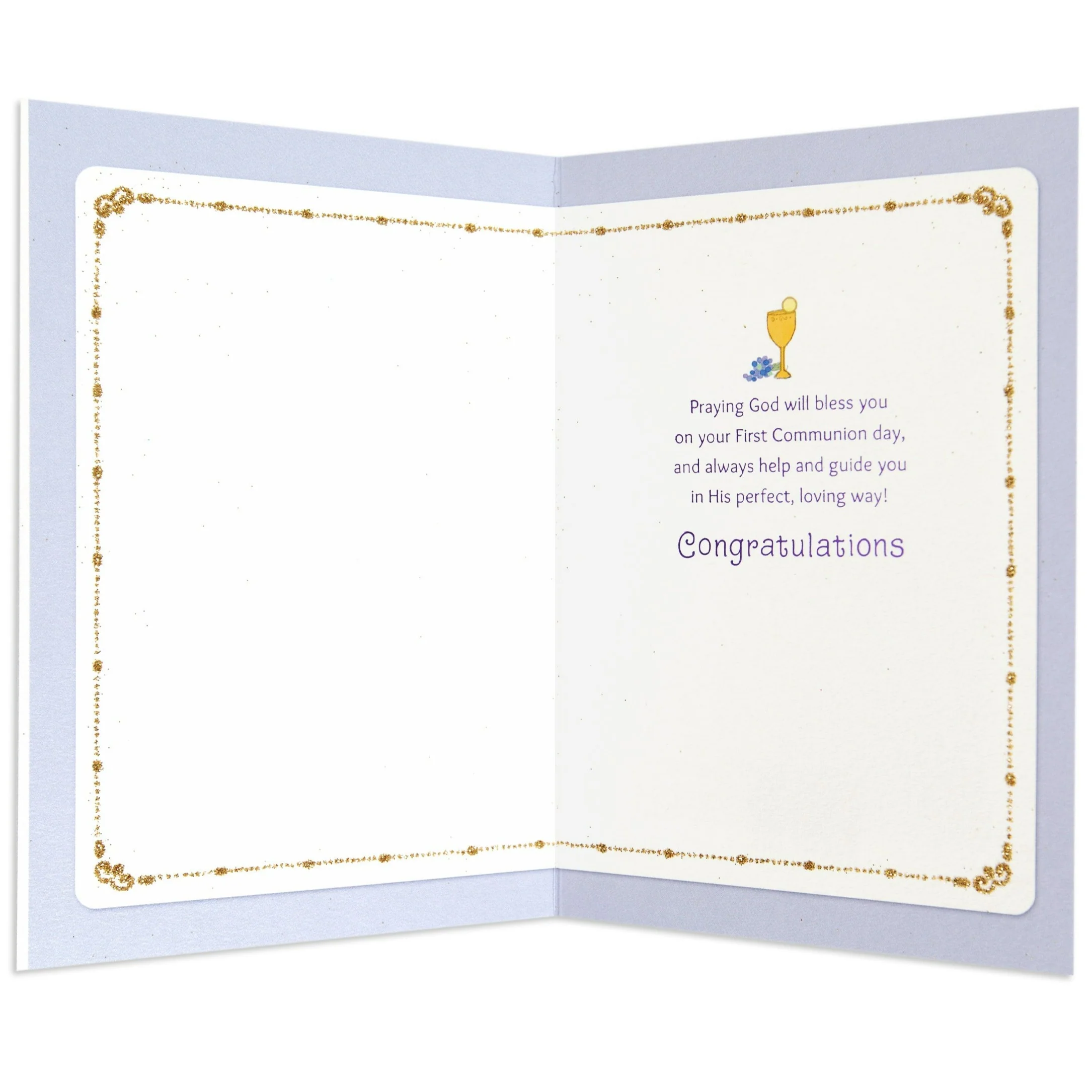 Special & Elegant First Communion Congratulations Card - Image 2