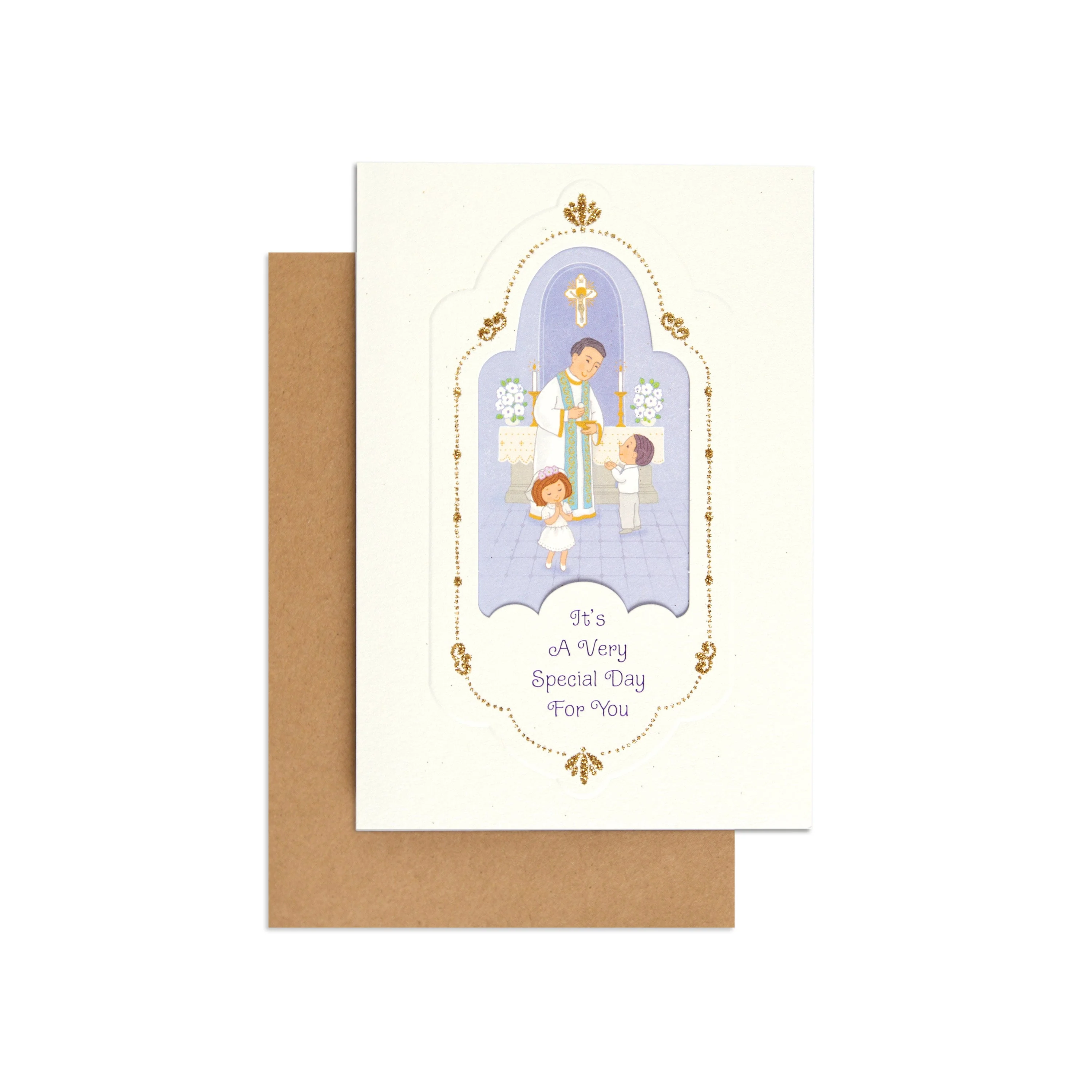 Special & Elegant First Communion Congratulations Card - Image 3
