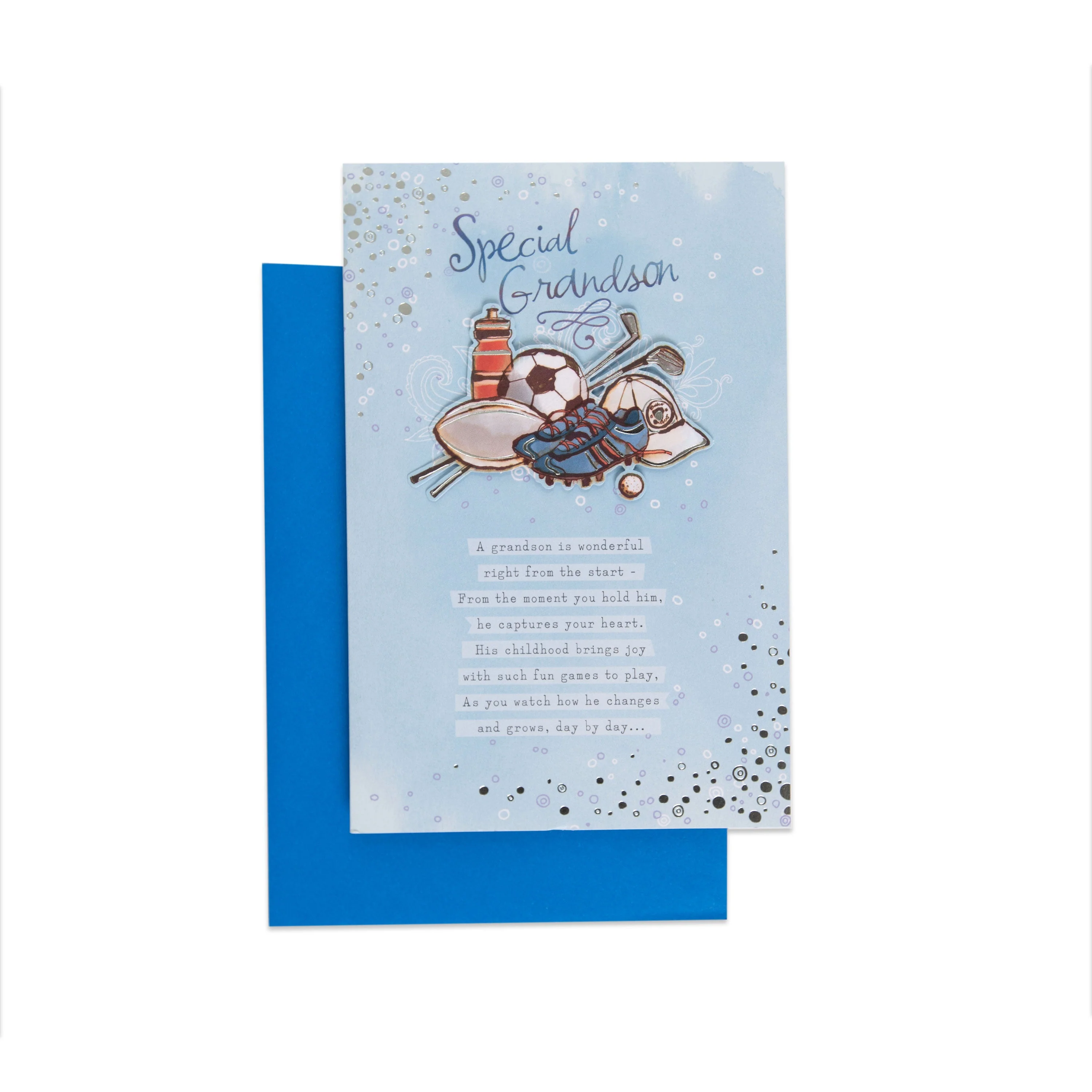 Sporty & Sentimental Grandson Birthday Card - Image 3