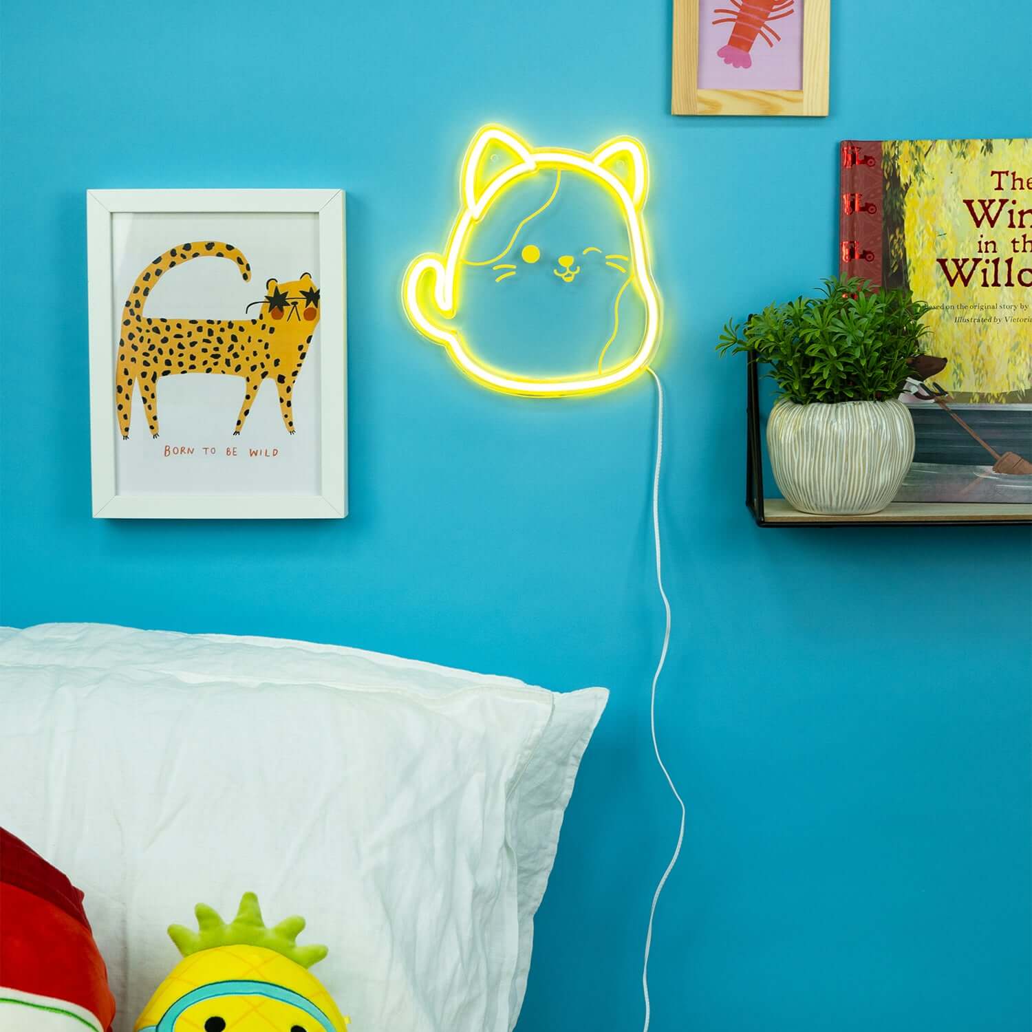 Squishmallows Neon Wall Light - Cam The Cat - Image 3