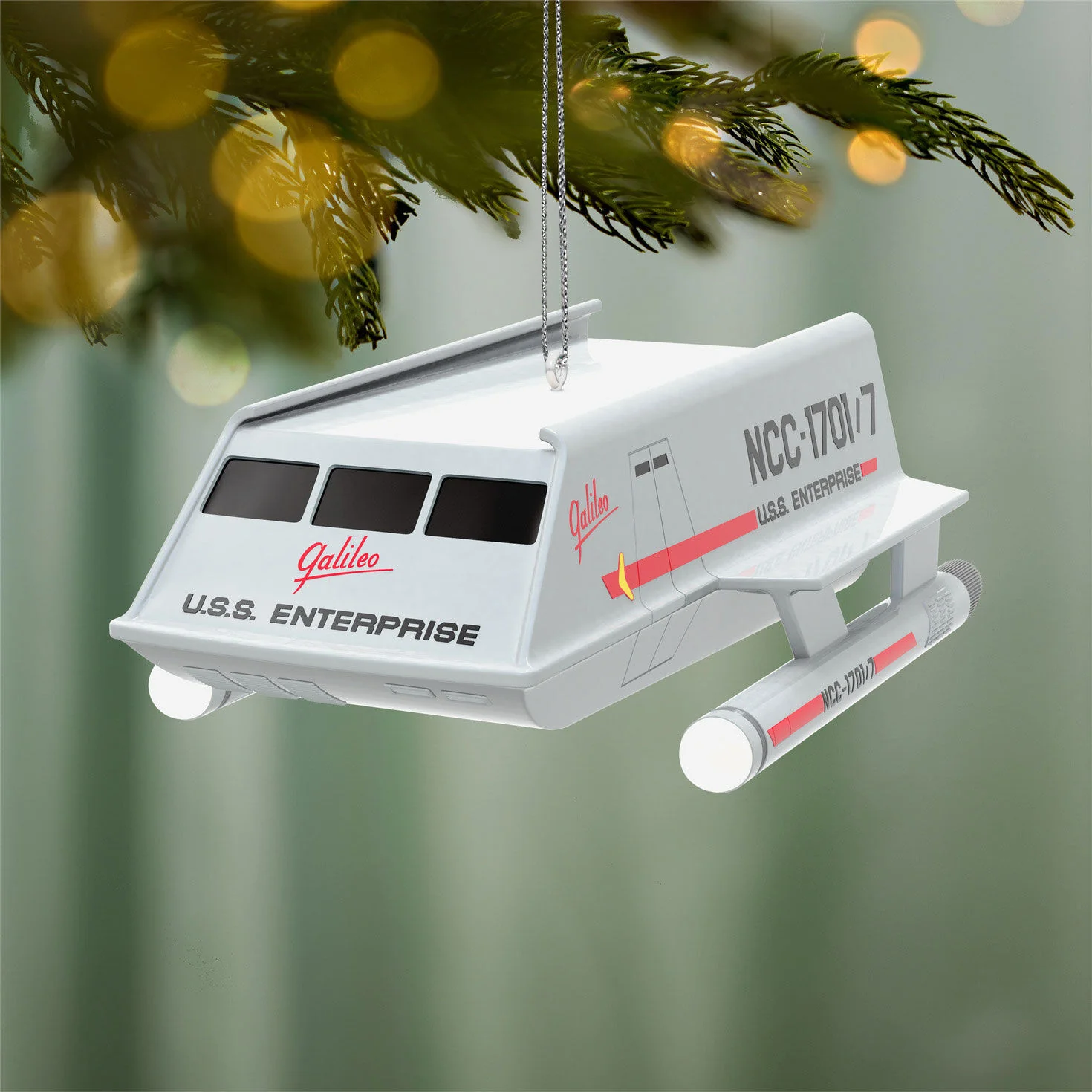Star Trek™: The Original Series Shuttlecraft Galileo NCC-1701/7 With Sound — 2026 Hallmark Keepsake Christmas Ornament - Image 2