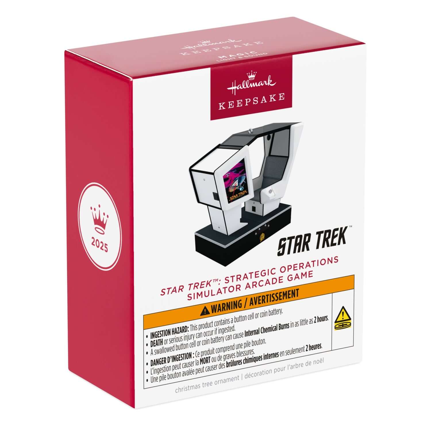 Star Trek™: Strategic Operations Simulator Arcade Game With Light and Sound — 2025 Hallmark Keepsake Christmas Ornament - Image 7