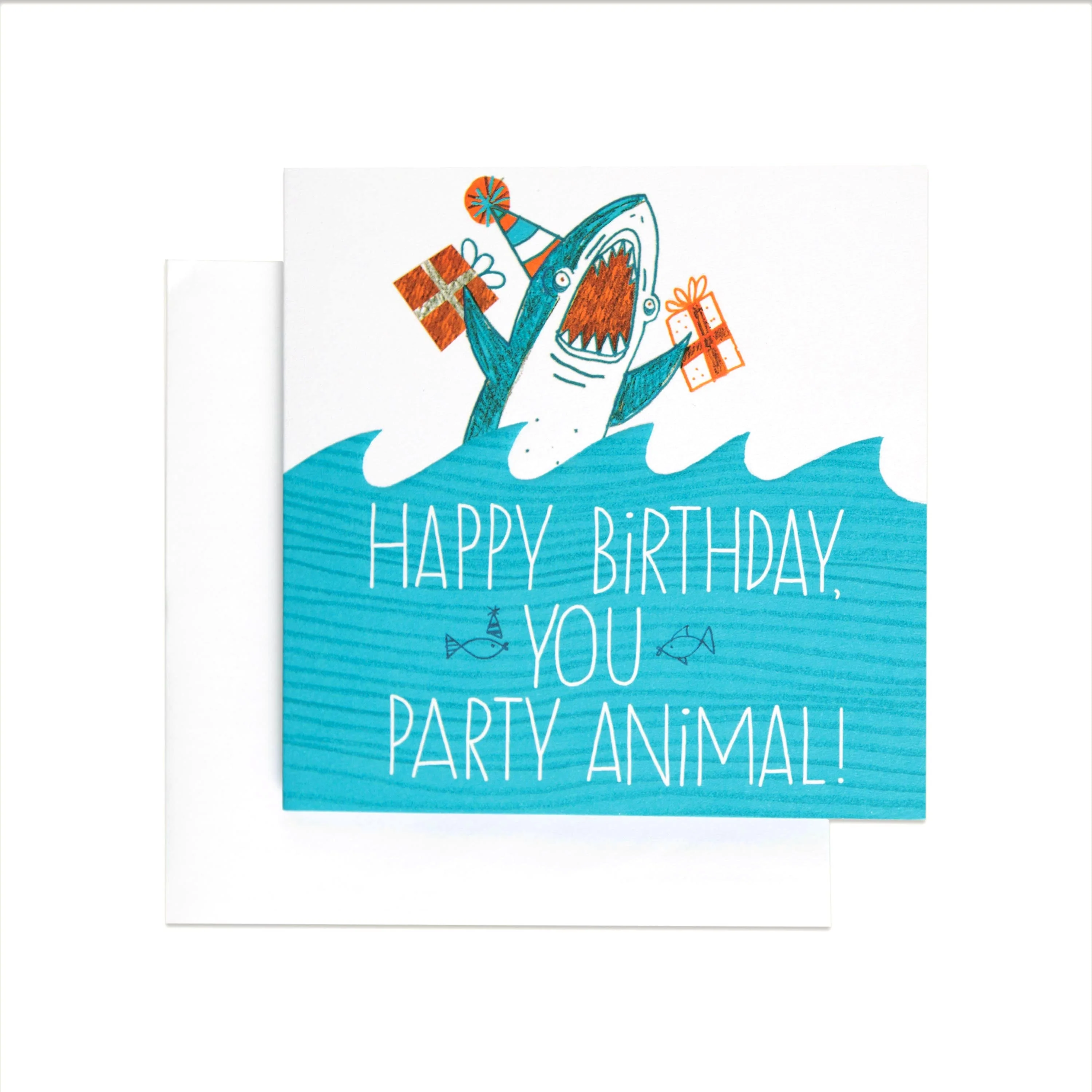 Party Animal Shark Funny Birthday Card - Image 3