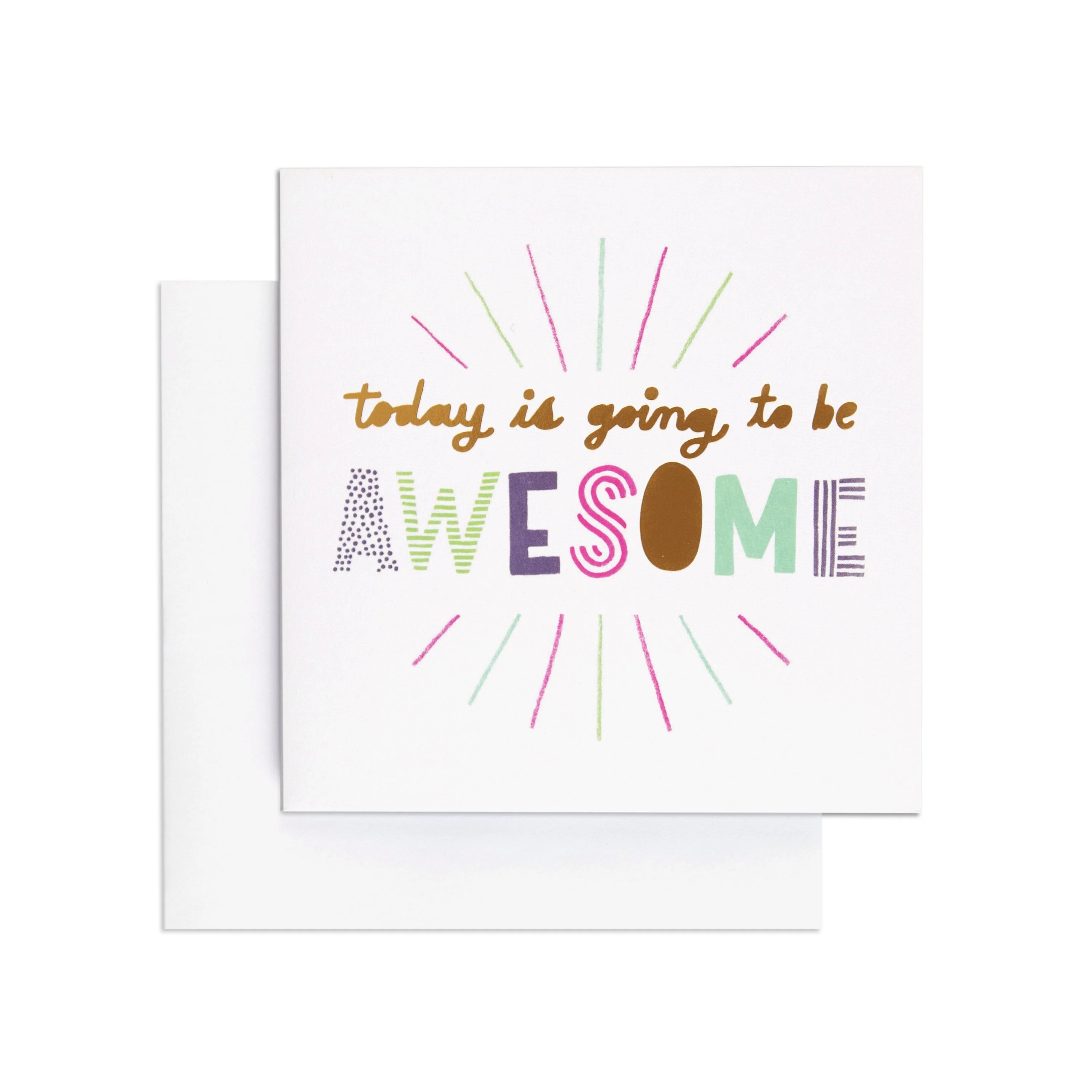 Today Is Going To Be Awesome Bright Celebration Card - Image 3