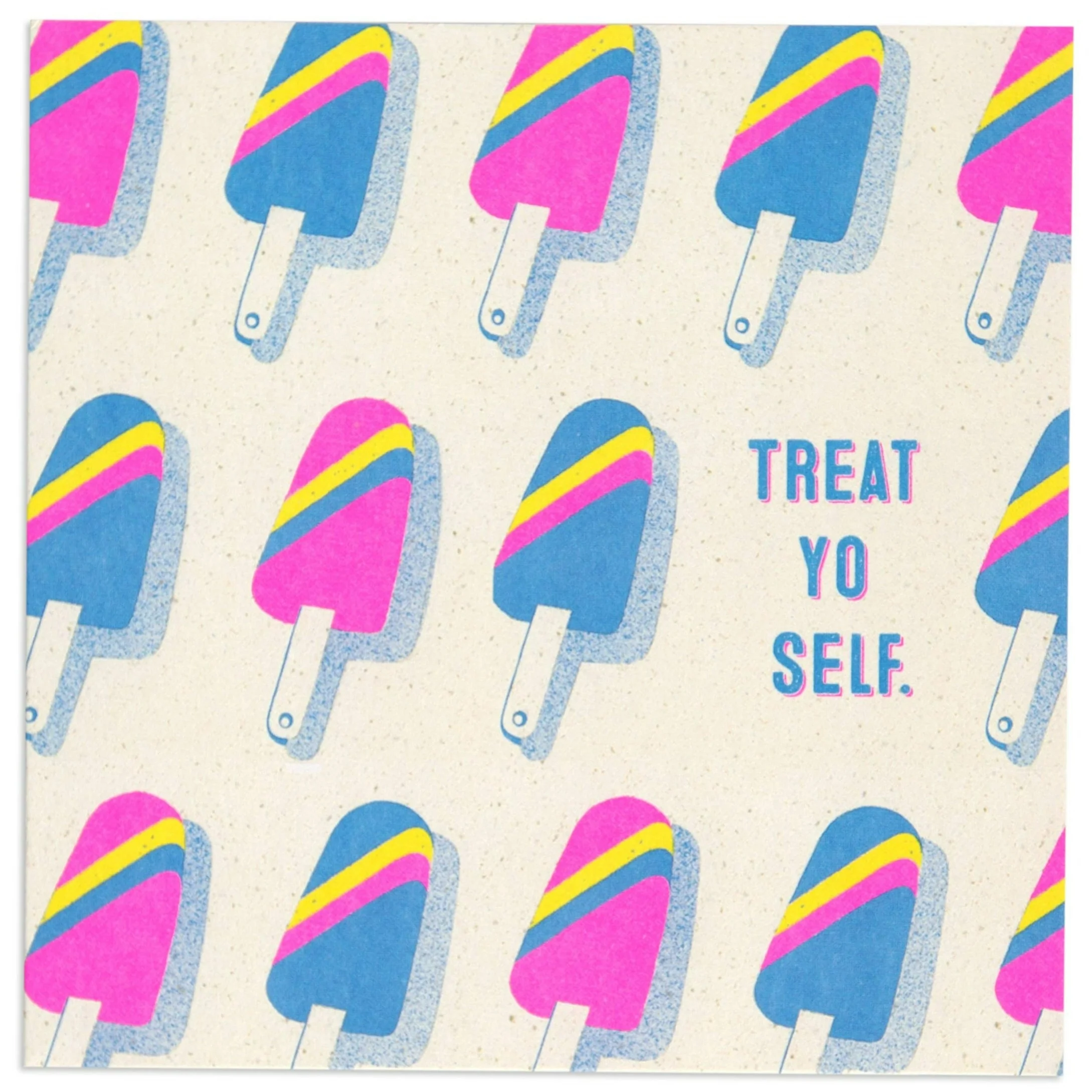 Treat Yo Self Ice Cream Fun Celebration Card