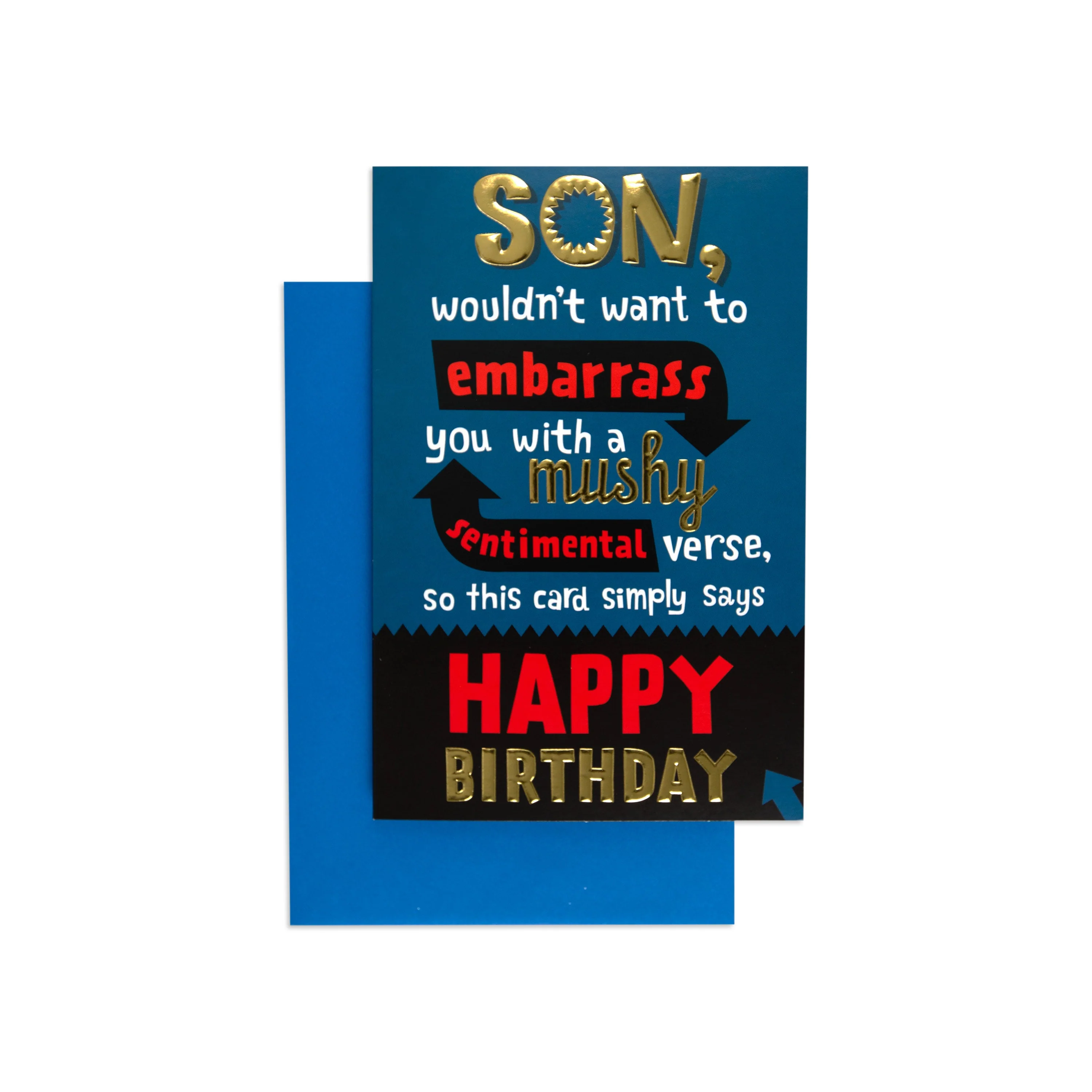 Sweet & Silly Totally Not Embarrassing Son Birthday Card - Image 3