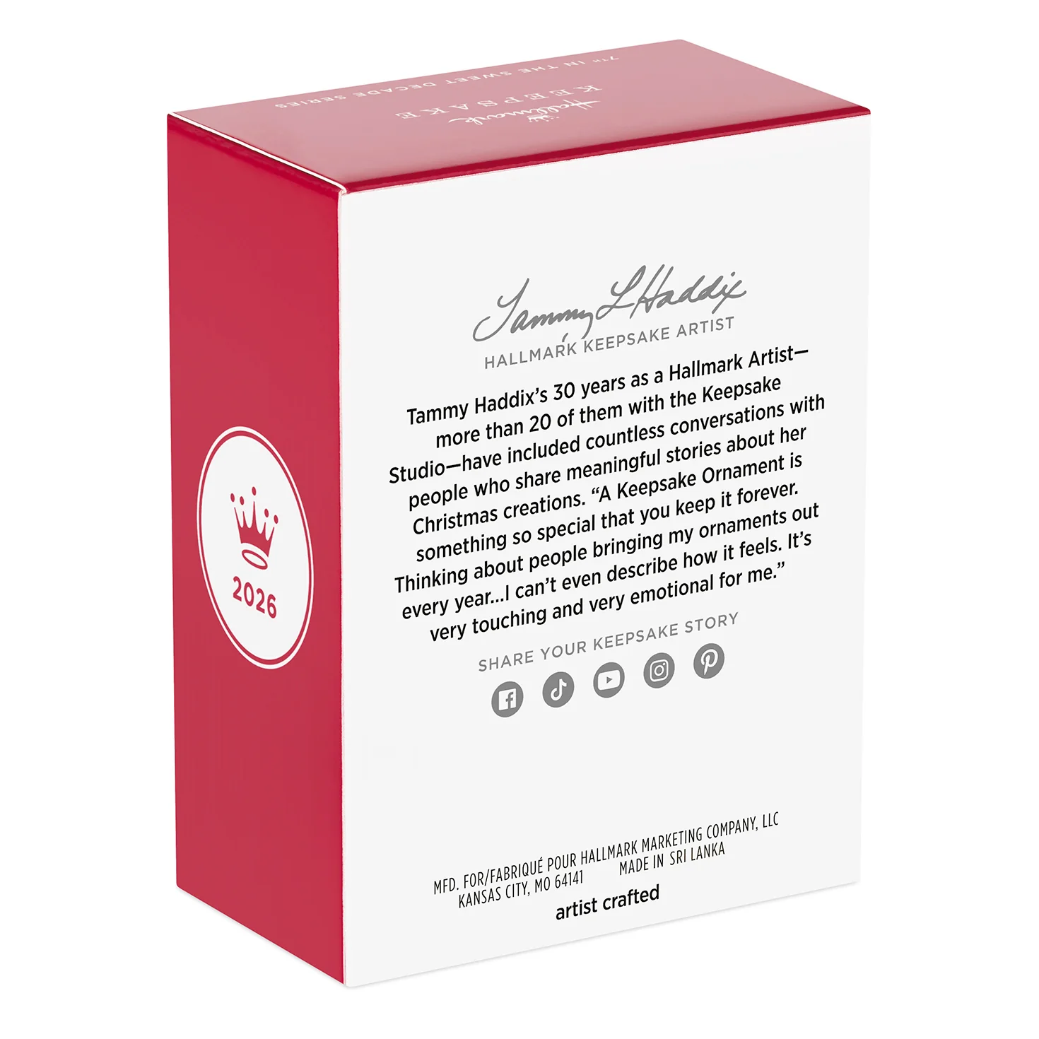 Sweet Decade 2026, 7th in the Series — 2026 Hallmark Keepsake Christmas Ornament - Image 8