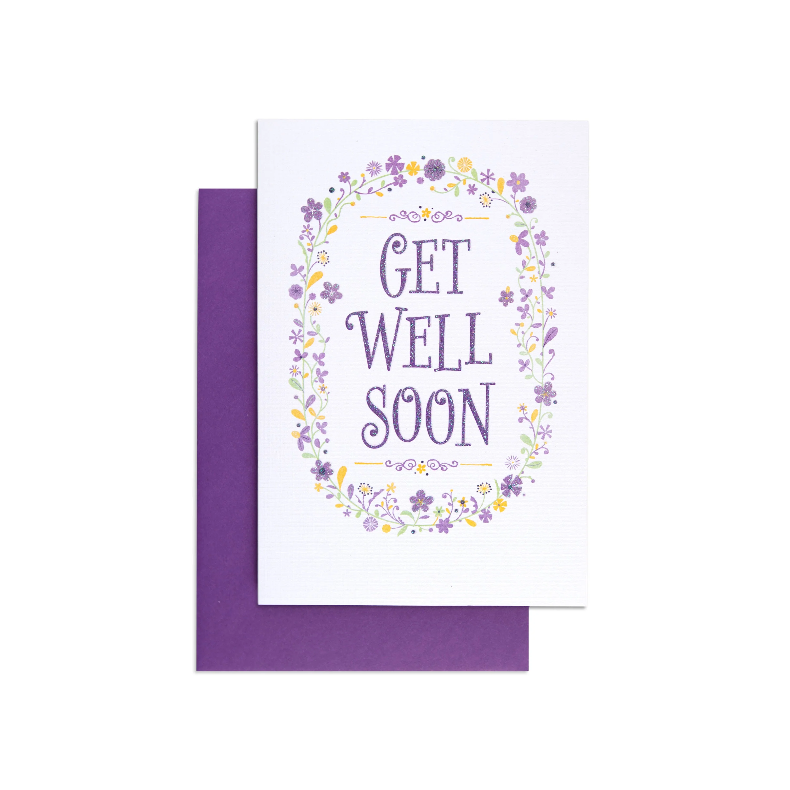 Sweet Floral Get Well Soon Card - Image 3