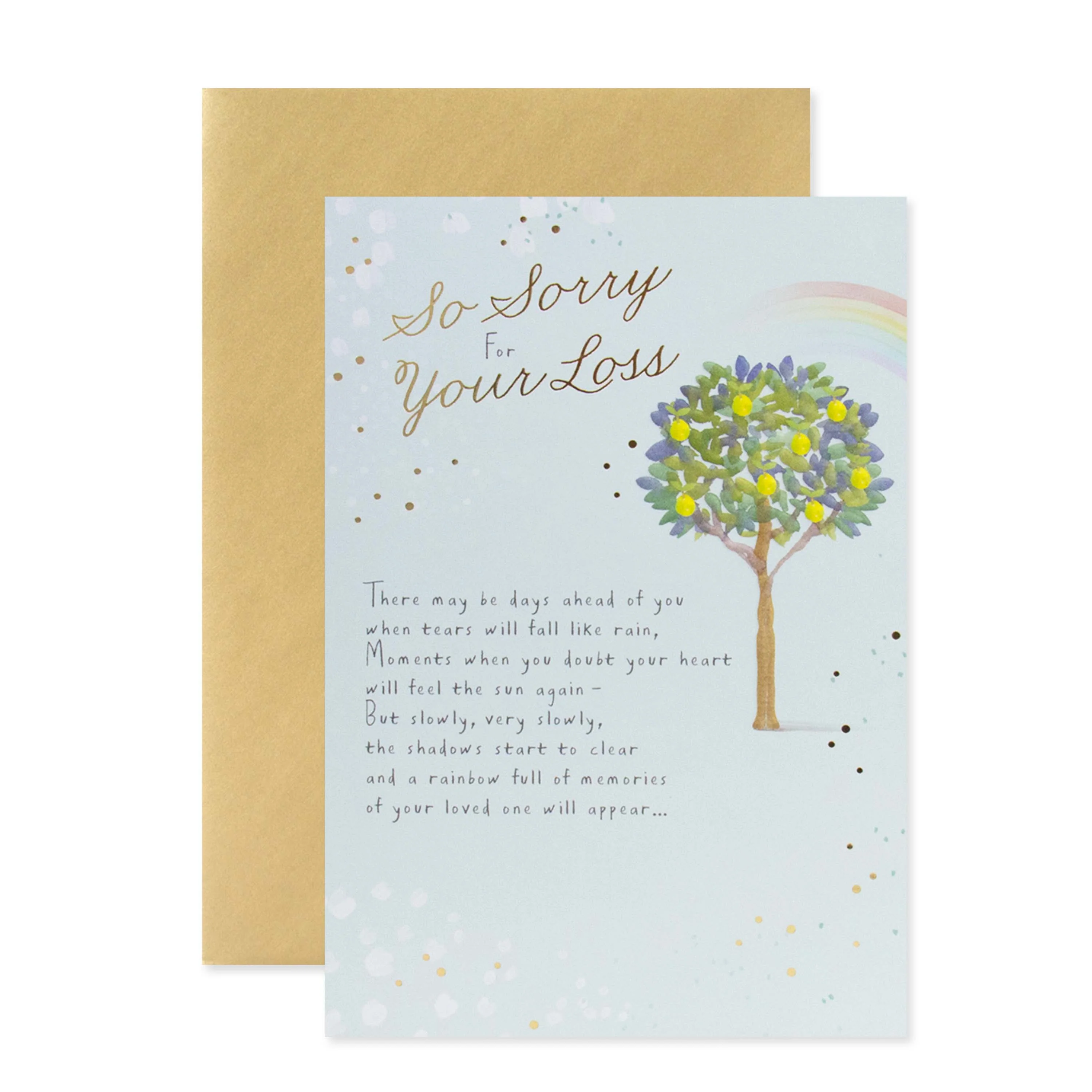 Hallmark Sympathy Card - So sorry for your loss - Image 3