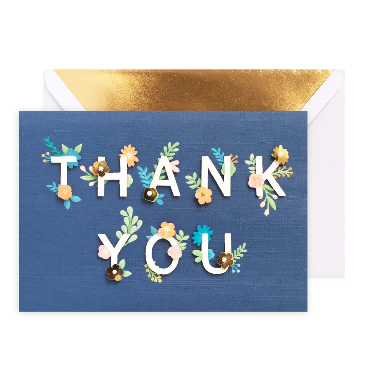Hallmark Signature Thank You Card - Colourful Florals - Image 3