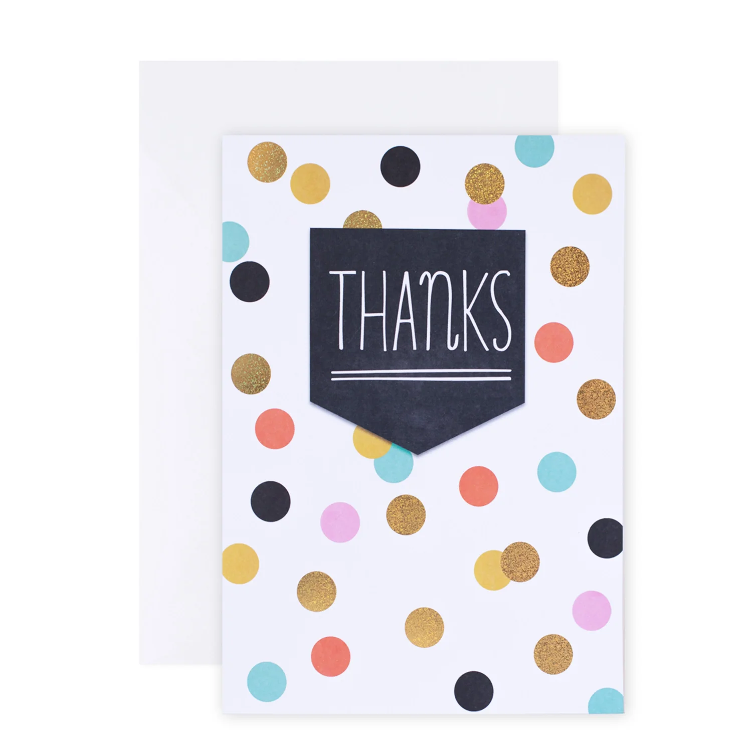 Hallmark Colossal Thank You Greeting Card - Colourful Spots - Image 3