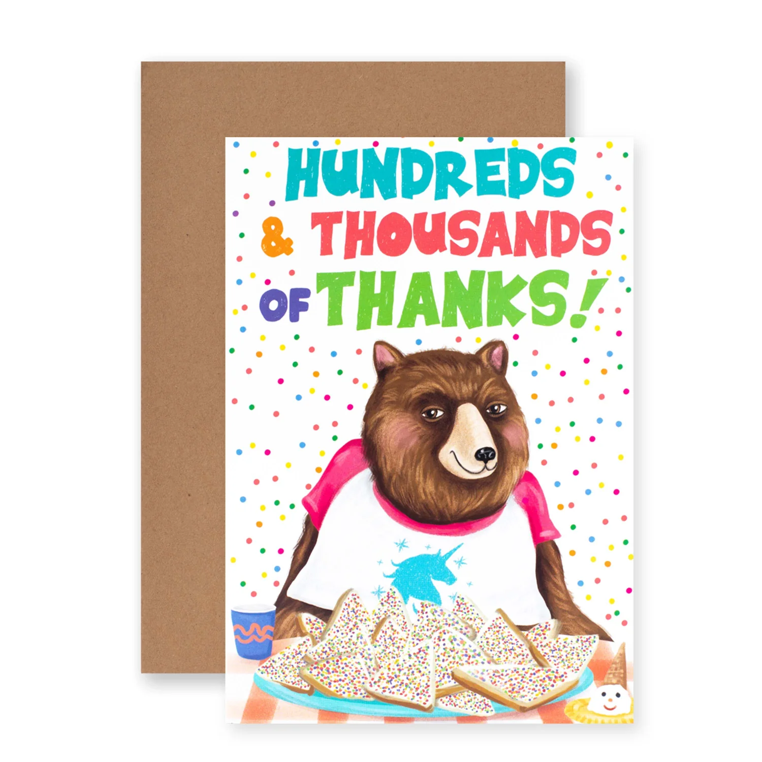 Hallmark Ozzy Oddities Thank You Card - Hundreds & Thousands - Image 3