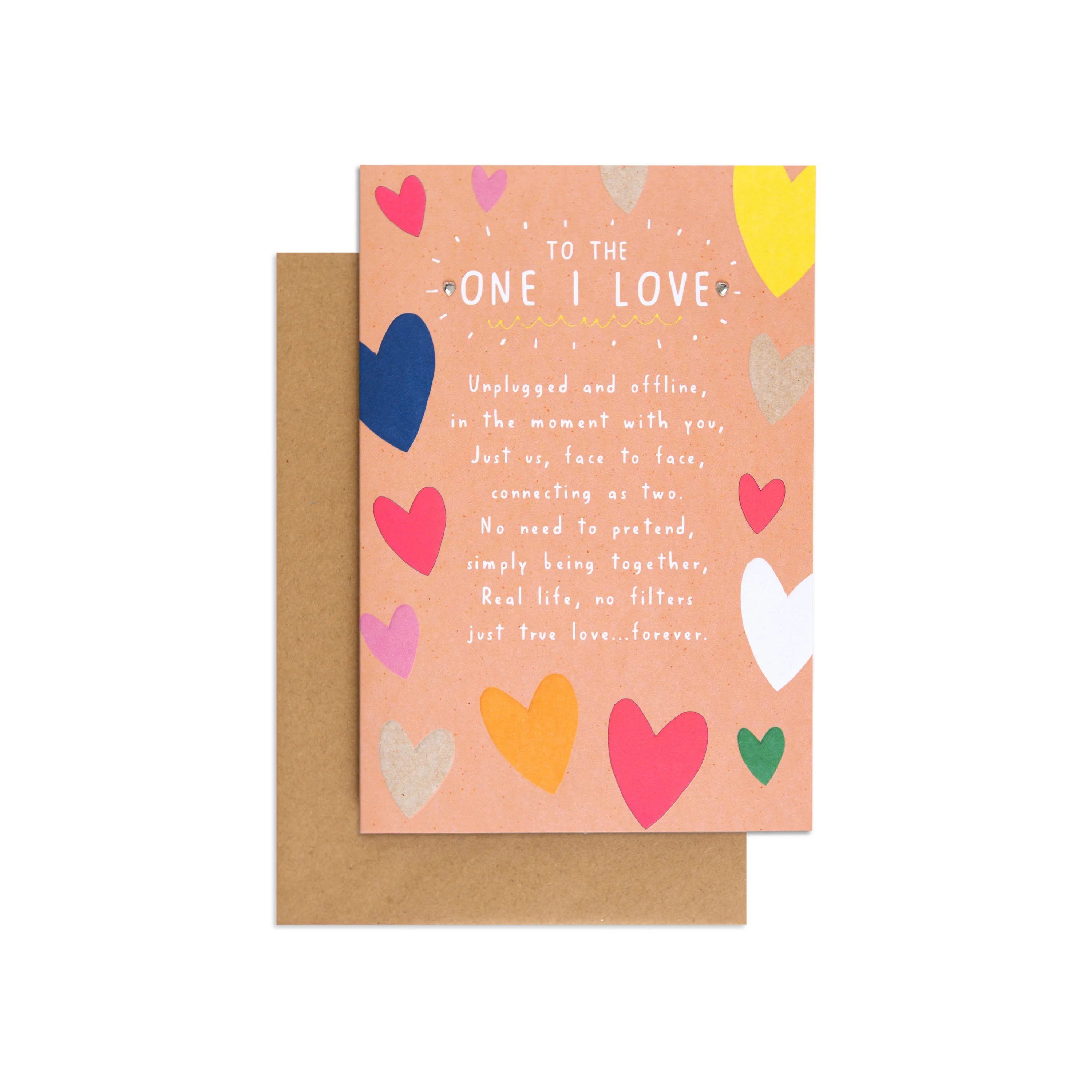 The One I Love Contemporary & Heartfelt Birthday Card - Image 3