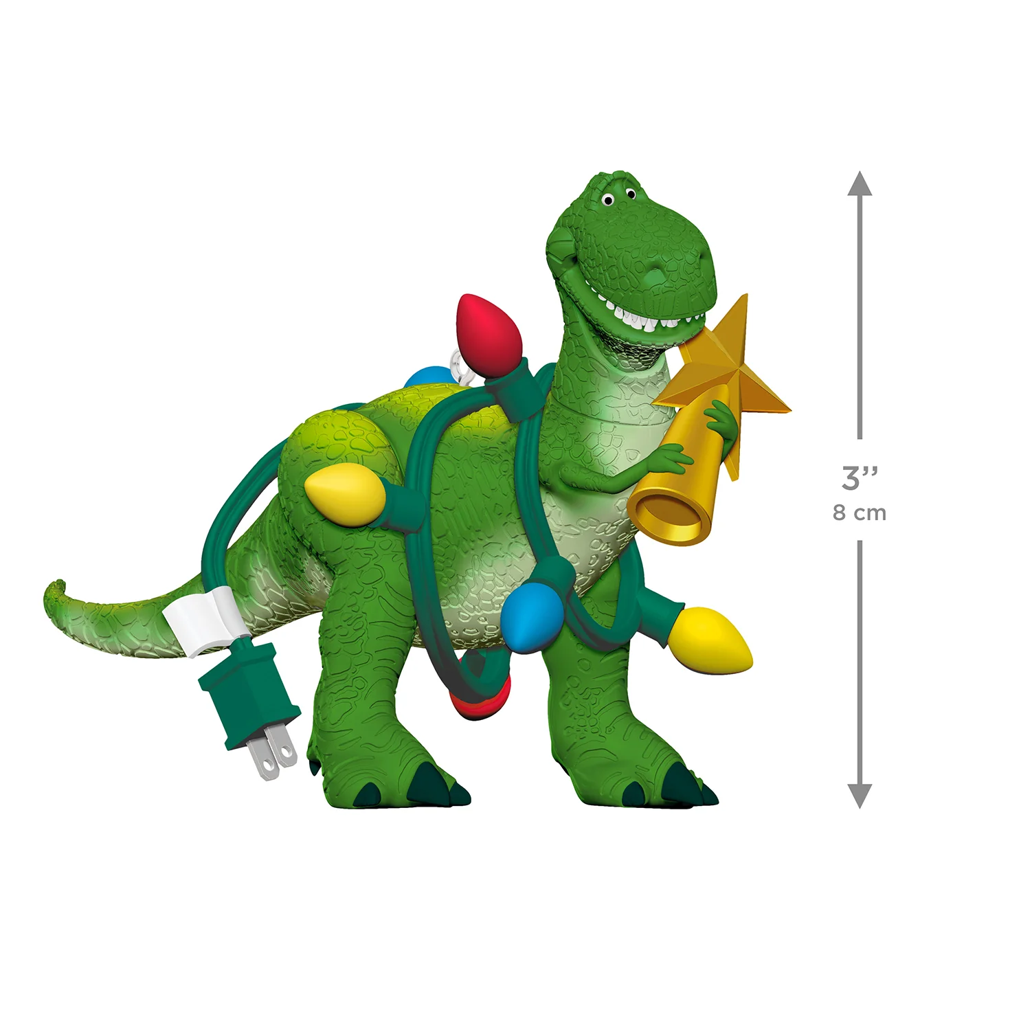 Disney/Pixar Toy Story Wrapped-Up Rex — 2026 Hallmark Keepsake Christmas Ornament - Image 6