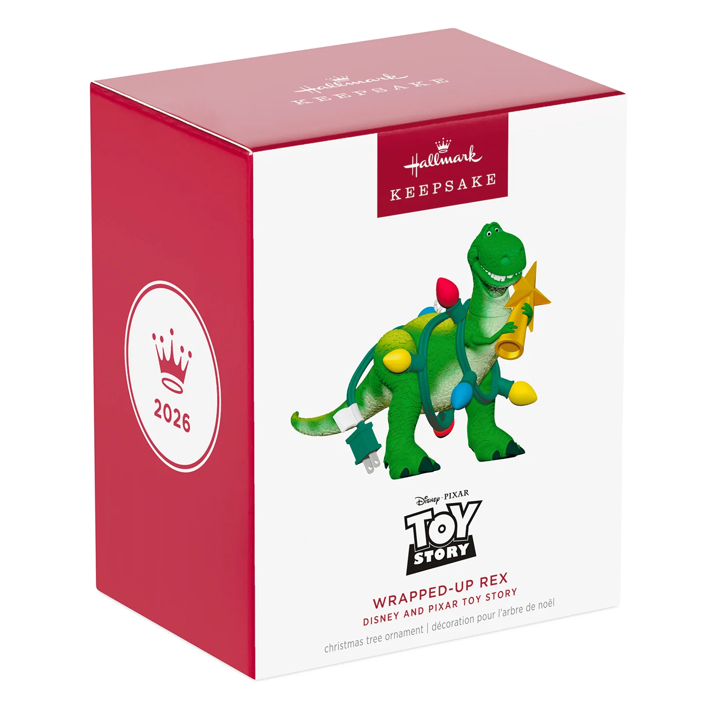 Disney/Pixar Toy Story Wrapped-Up Rex — 2026 Hallmark Keepsake Christmas Ornament - Image 7