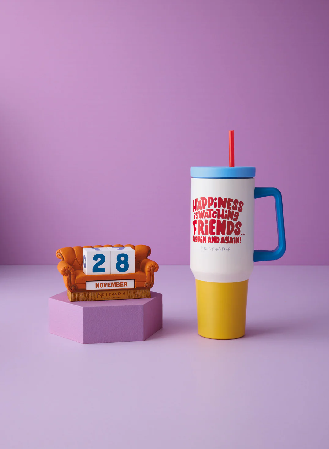 Friends "Happiness Is" Insulated Travel Cup With Handle, 42 oz. - Image 6