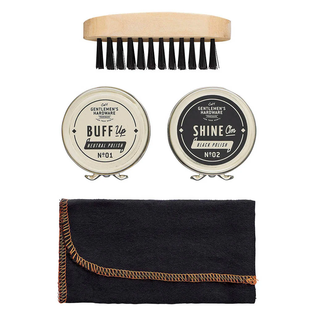 Travel Shoe Shine Tin