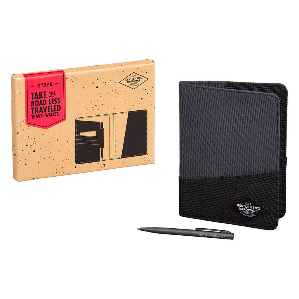 Travel Wallet Black & Grey - Image 2