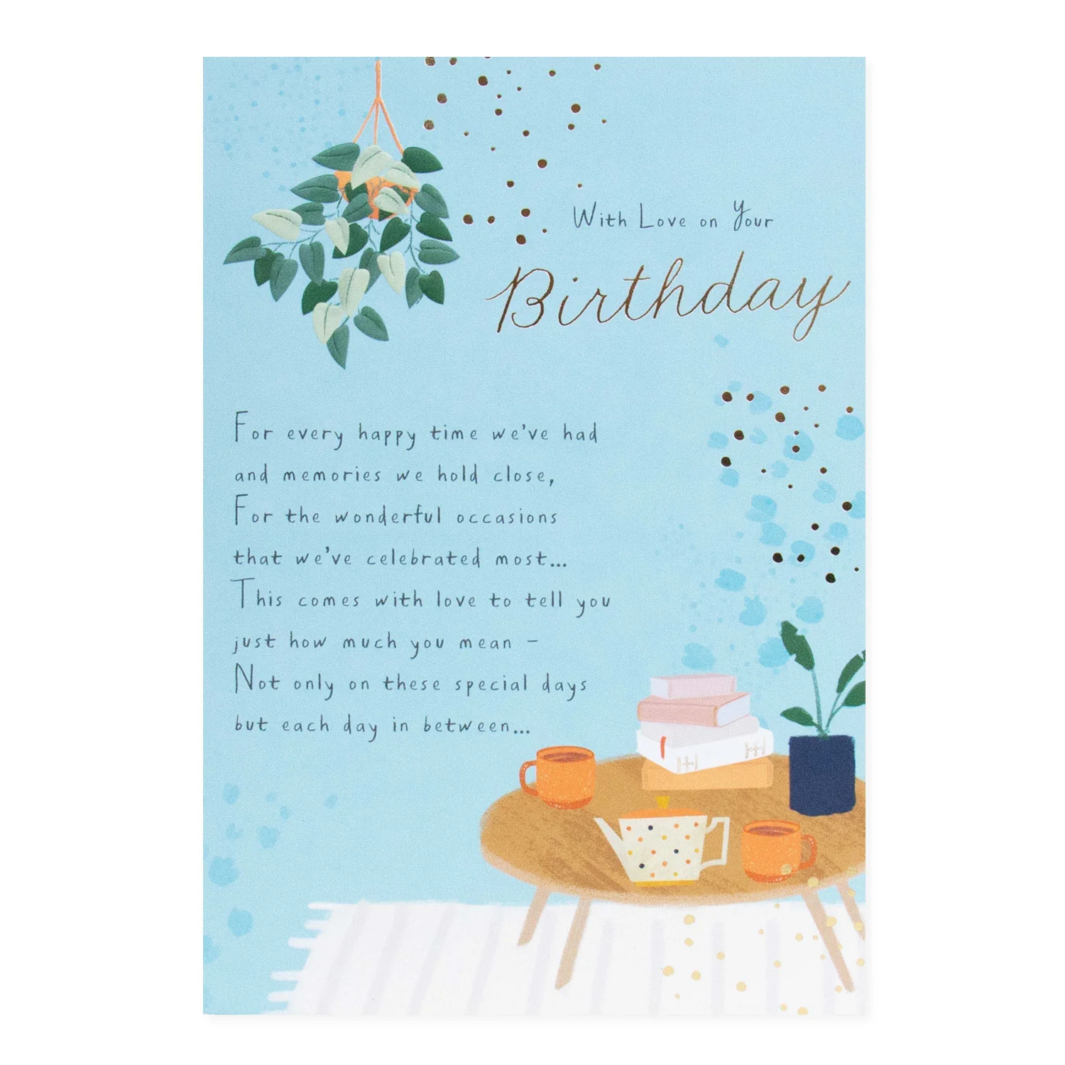 Hallmark  Birthday Card - With Love on Your Birthday