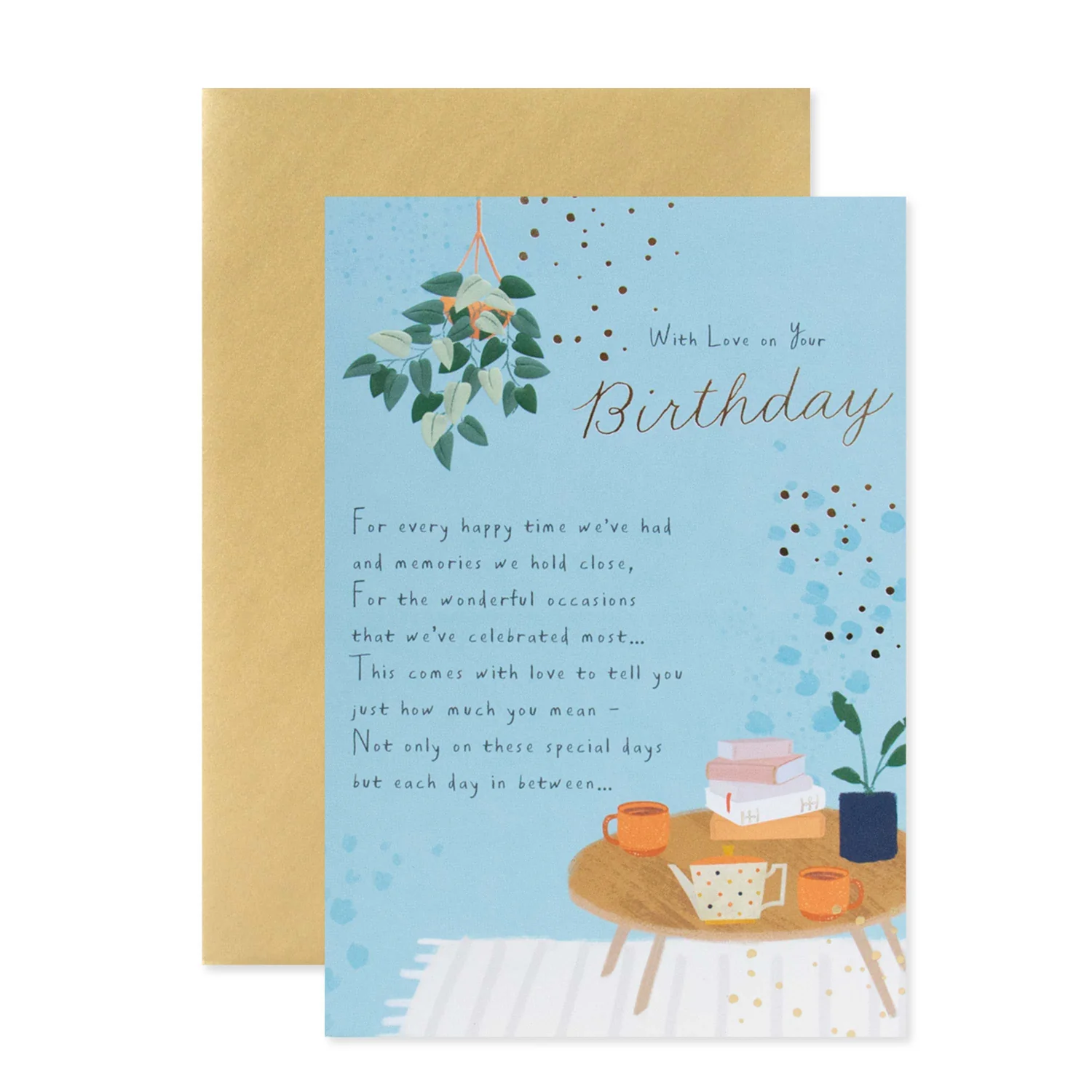 Hallmark  Birthday Card - With Love on Your Birthday - Image 3