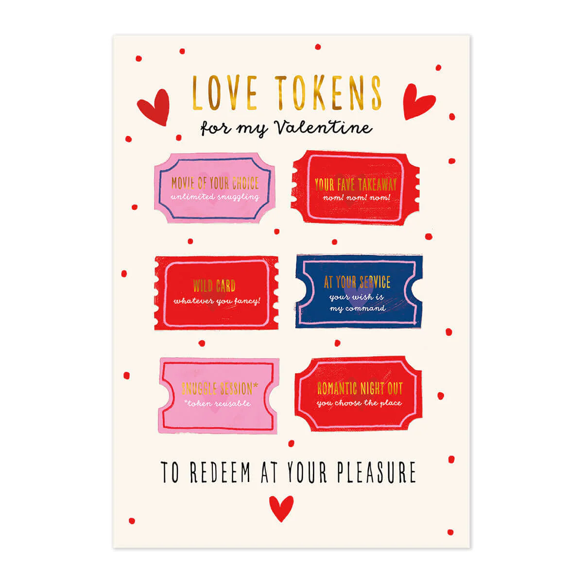 Hallmark Valentine's Day Card - Love Tokens