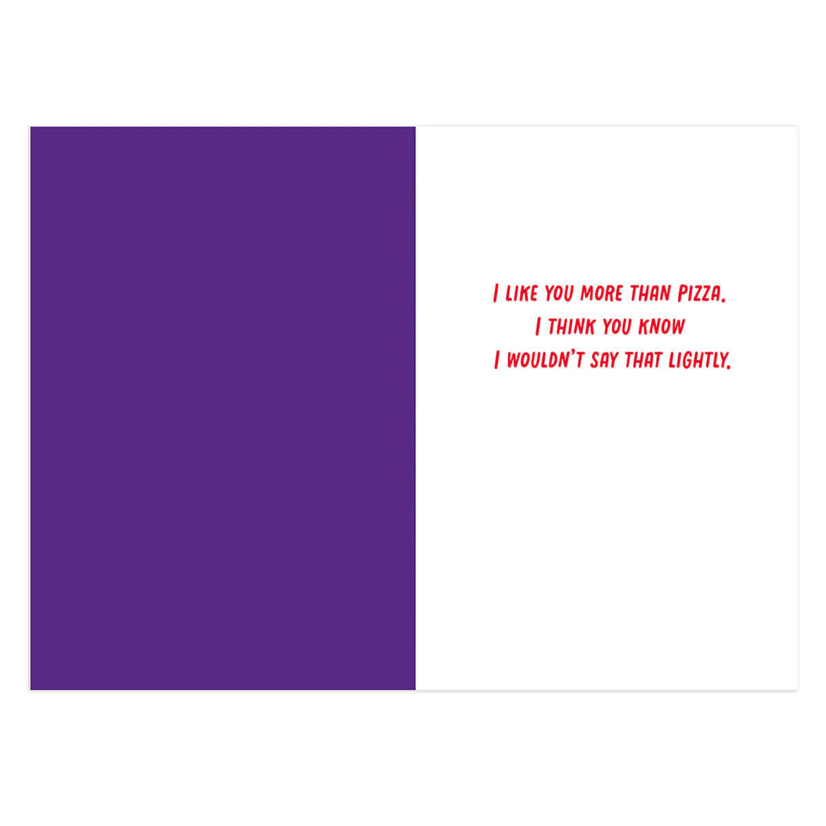 Hallmark Valentine's Day Card - More Than Pizza - Image 2