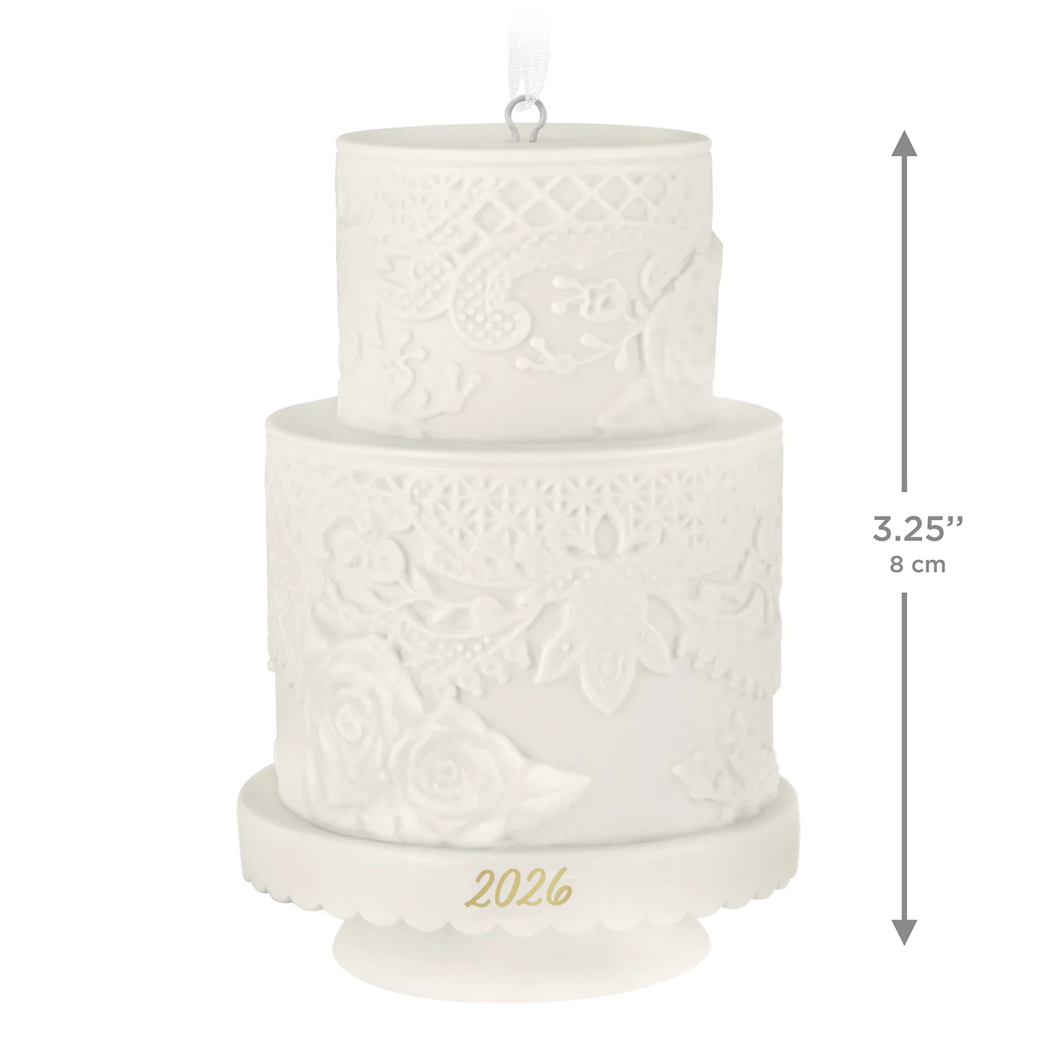 Wedding Cake 2026, Porcelain — 2026 Hallmark Keepsake Christmas Ornament - Image 6