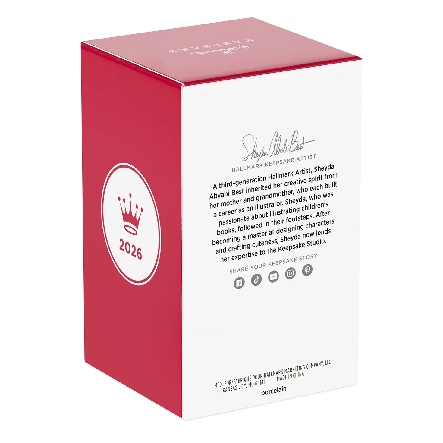 Wedding Cake 2026, Porcelain — 2026 Hallmark Keepsake Christmas Ornament - Image 8