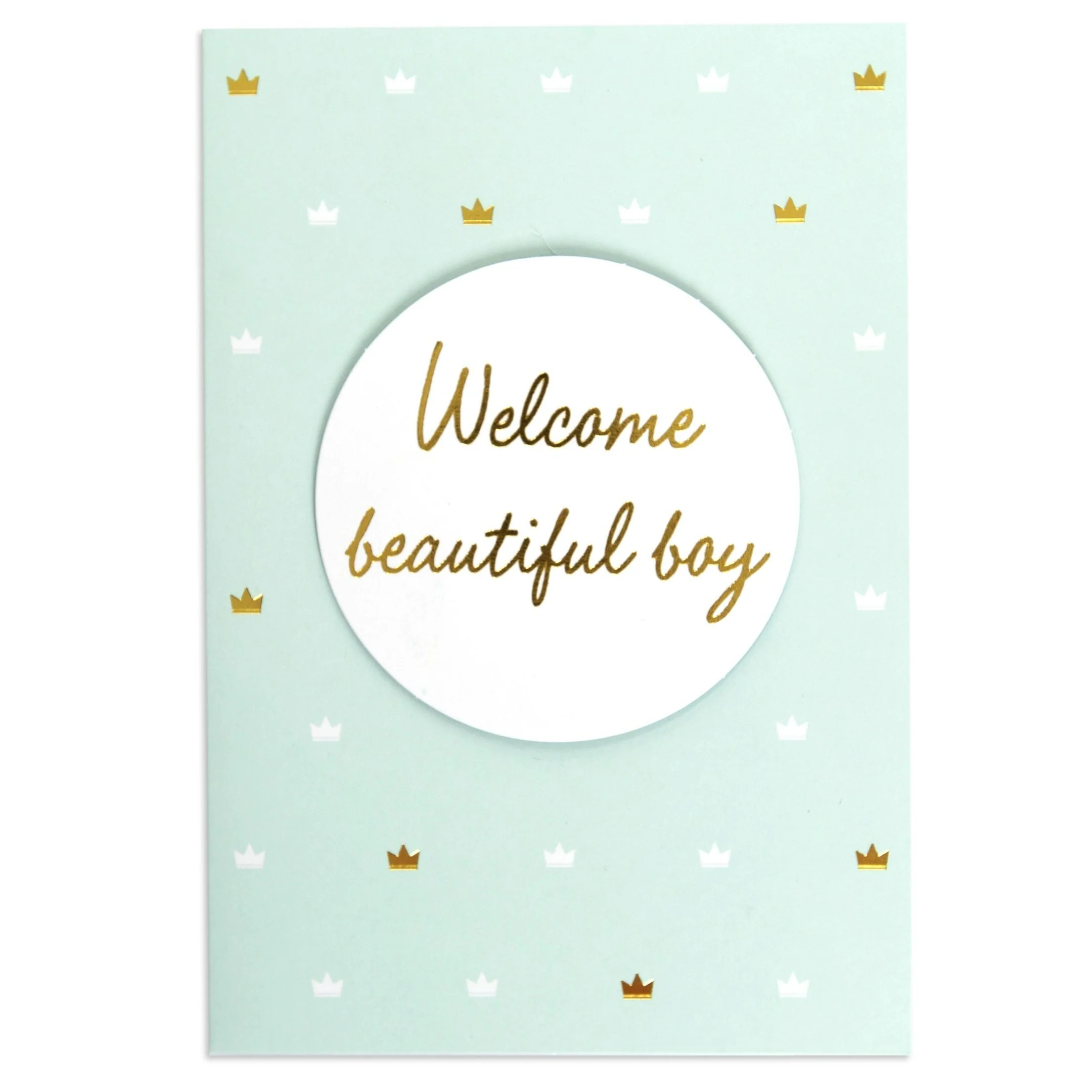 Beautiful Boy Baby Sweet Congratulations Card