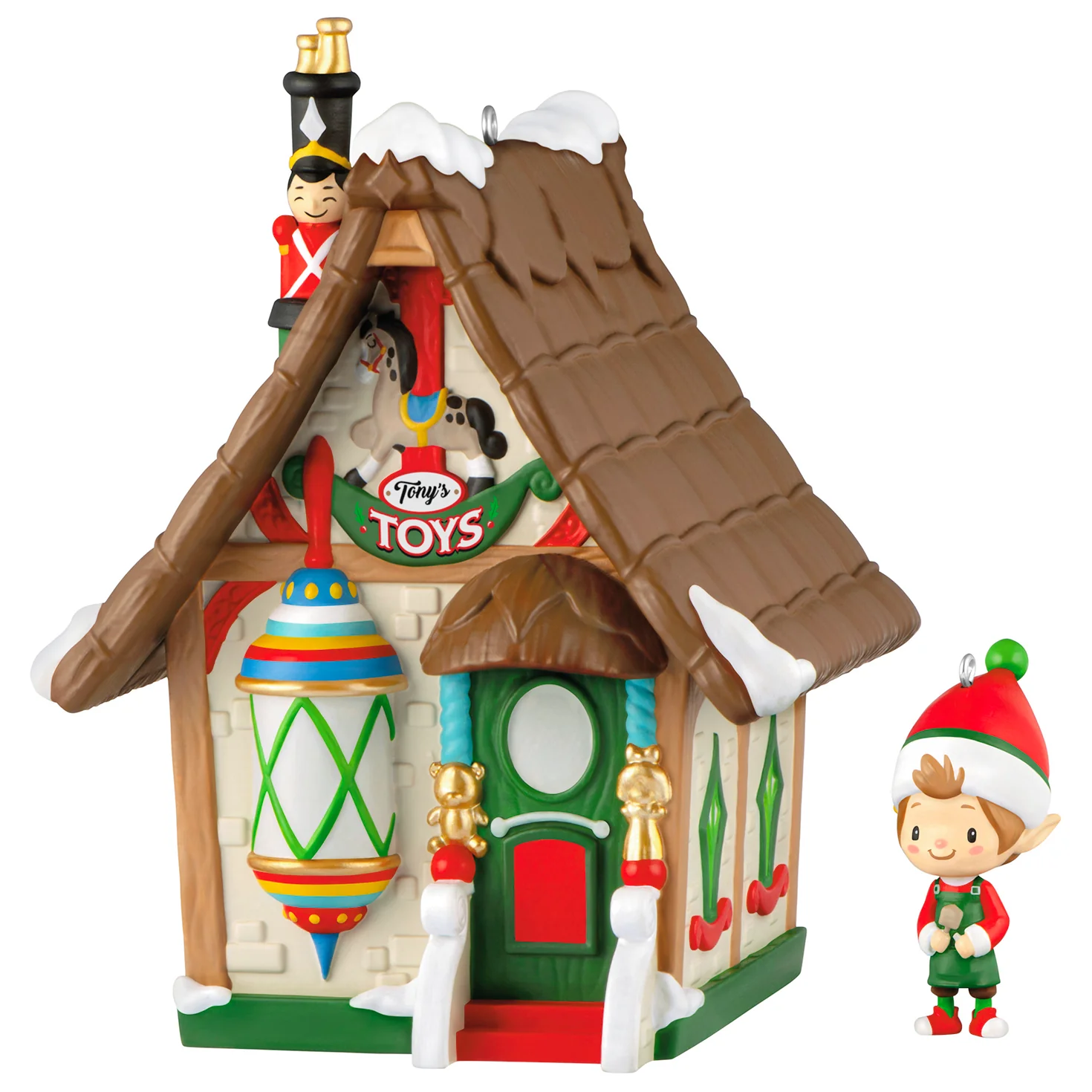 Welcome to Elfville Tony's Toys, Set of 2, 2nd in the Series — 2026 Hallmark Keepsake Christmas Ornaments