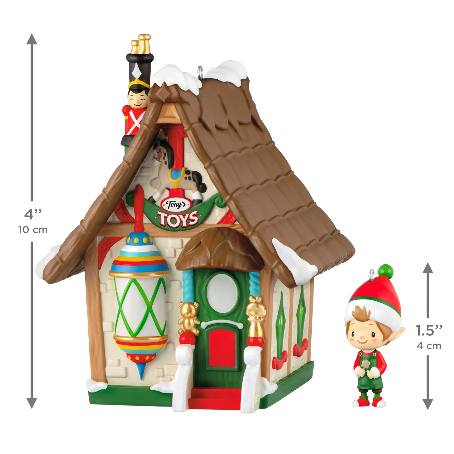 Welcome to Elfville Tony's Toys, Set of 2, 2nd in the Series — 2026 Hallmark Keepsake Christmas Ornaments - Image 6